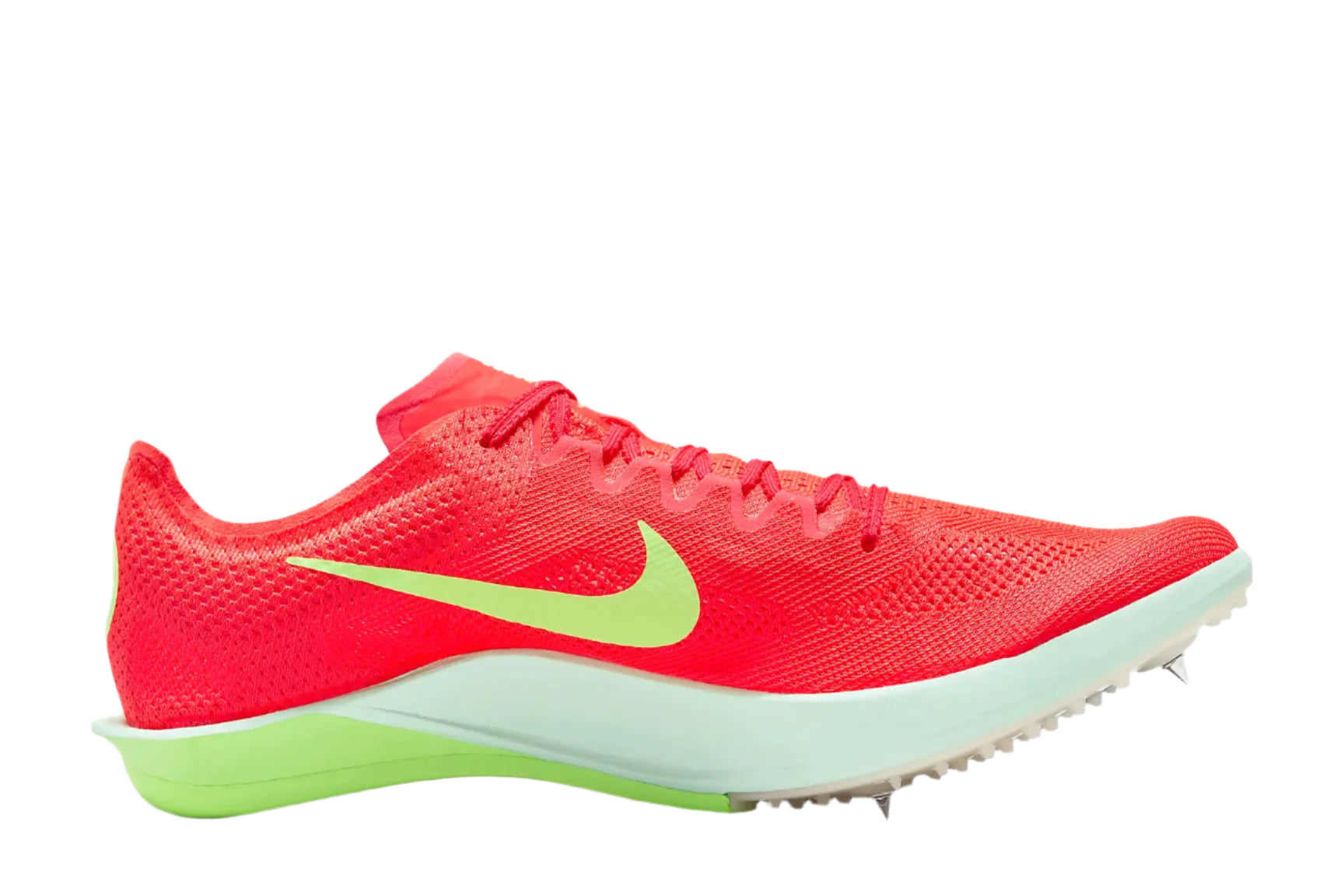 Nike ZoomX Dragonfly 2 Running Shoes - Men's & Women's D Width - Bright Crimson/Cave Purple | Lightweight Track & Field Spikes for Sprinting, Racing & Competition