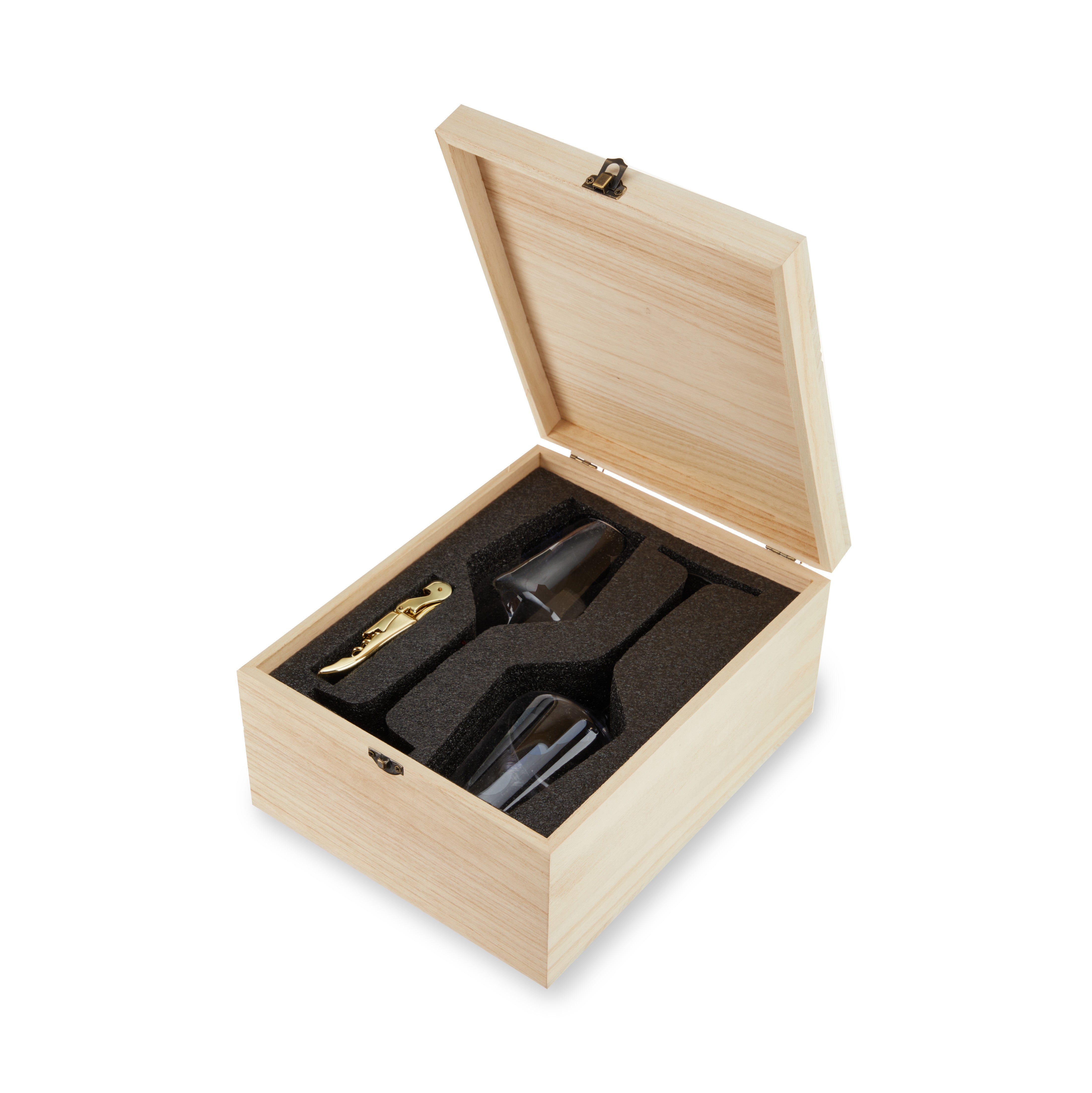 Premium Crystal Bordeaux Wine Glasses & Gold Plated Corkscrew Gift Set - Elegant Wine Accessories for Dinner Parties, Weddings & Romantic Gifts