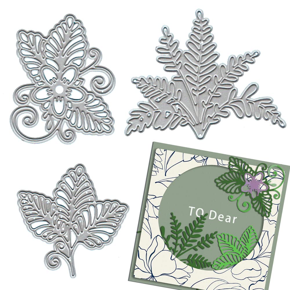 Leaf Cutting Dies for Card Making & Scrapbooking - DIY Paper Crafting Decor, Album Embellishment - Perfect for Handmade Greeting Cards, Wedding Invitations, and Memory Books