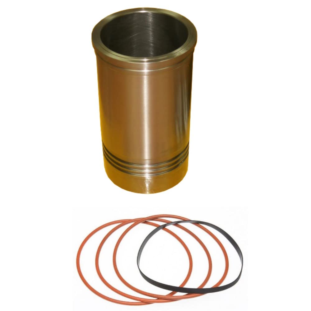 Stevens Lake Replacement Cylinder Liner with Seals Kit - Compatible with Caterpillar Models - Heavy Duty Engine Repair Parts for Excavators, Bulldozers & Construction Equipment