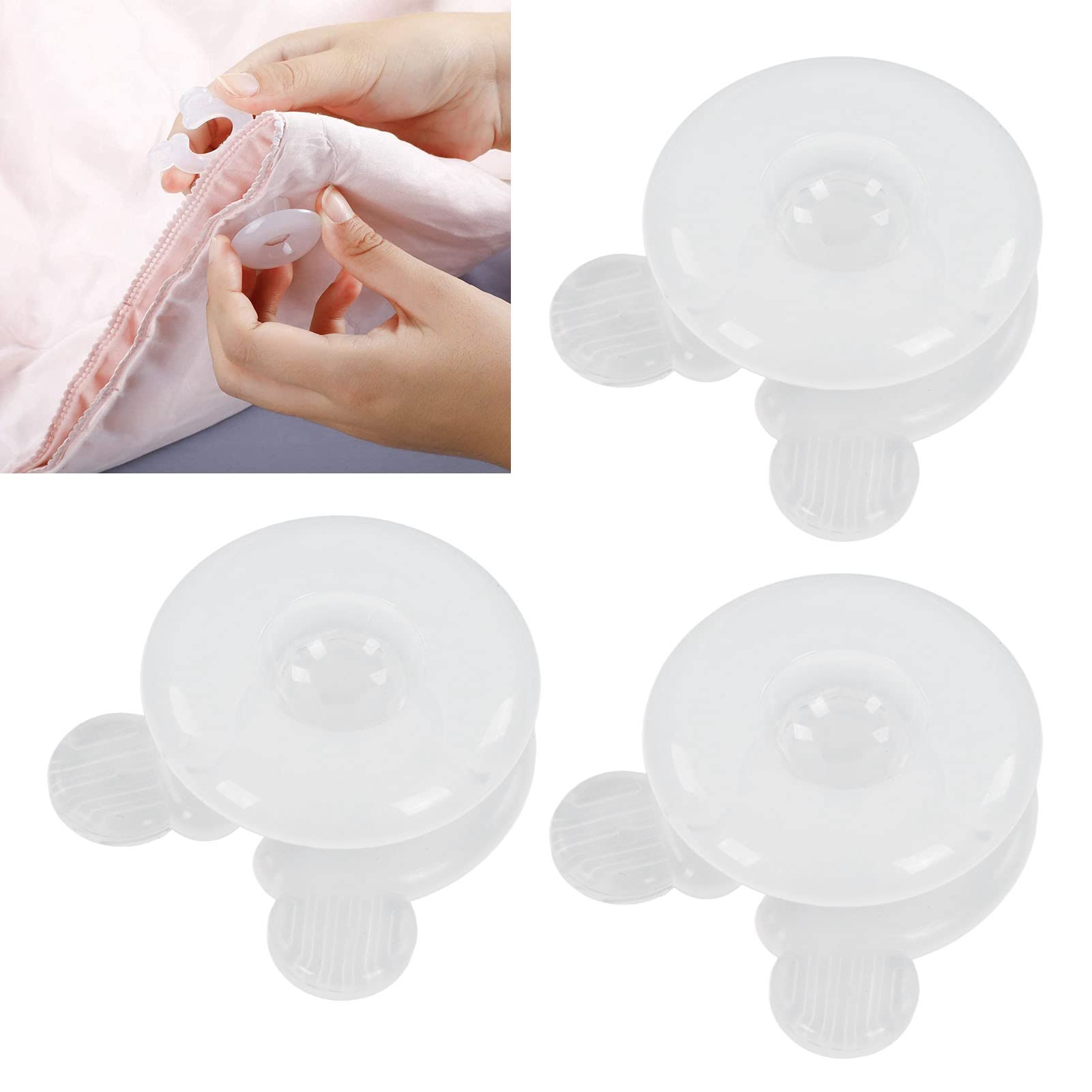 TOPINCN 20 Sets Quilt Fixing Clips - Non-Slip Duvet Holder, Bedding Fasteners for Quilt Cover, Bed Sheet & Comforter - Perfect for Home, Hotel & Dormitory Use