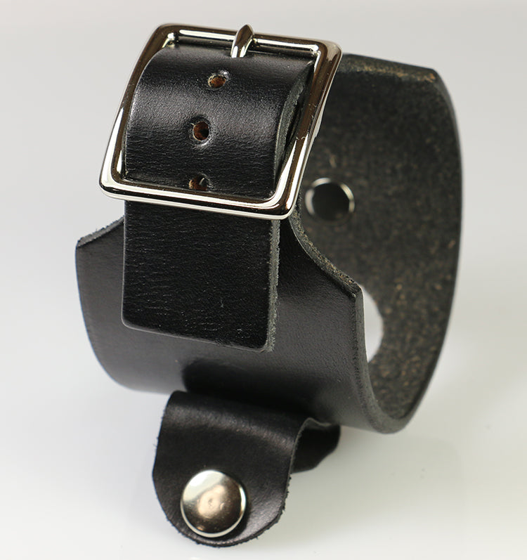 LP's Premium Die-Cut Leather Cuff Strap for Smartwatches - Compatible with Apple Watch, Samsung Galaxy & Fitbit - Stylish & Comfortable for Workouts, Office & Everyday Wear