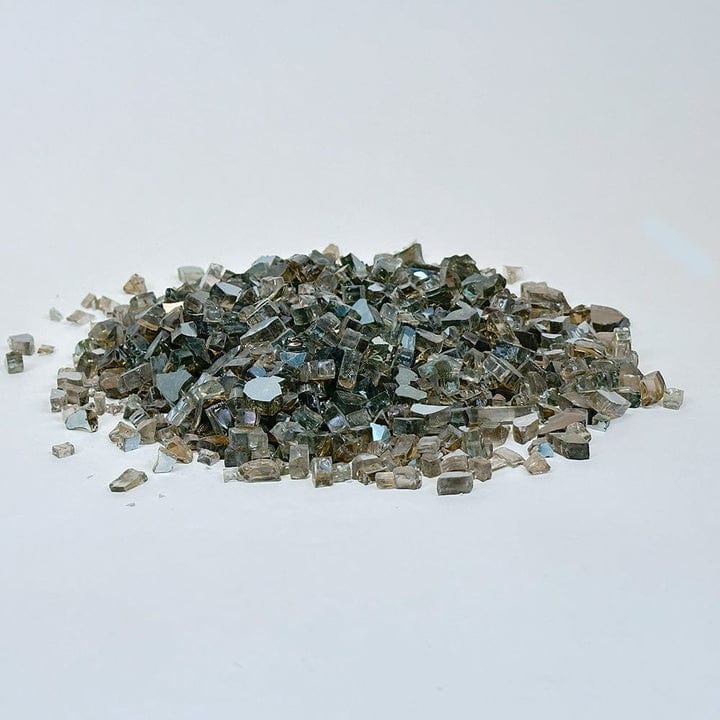 Premium Smoke Crushed Glass Media for Electric Fireplaces - 72 Inch & Larger - Perfect for Modern Home Decor & Relaxing Ambiance
