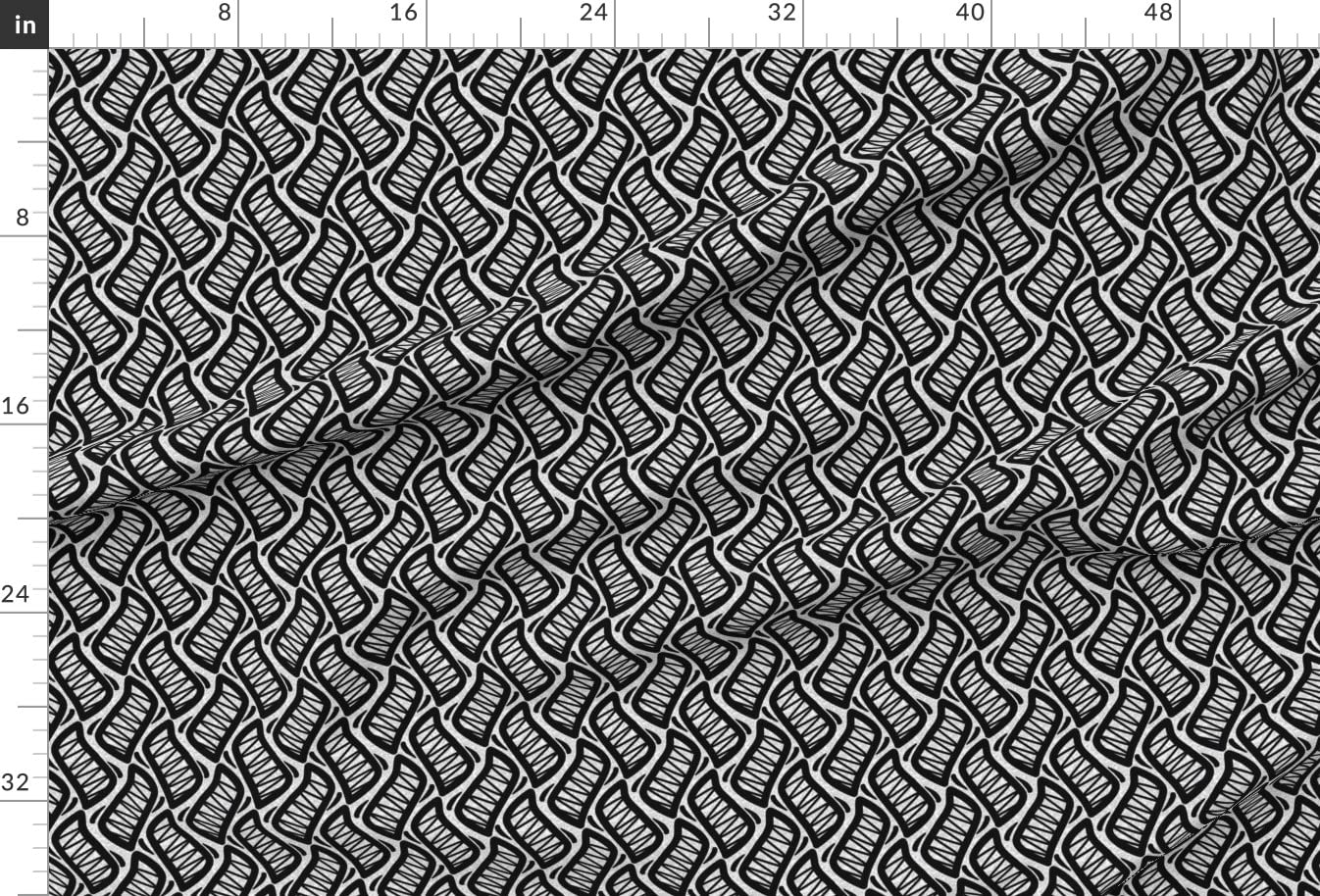 Black & White Monochrome Nursery Printed Velvet Fabric by The Yard - Upholstery, Home Decor & Apparel | Perfect for Baby Room Curtains, Throw Pillows & DIY Sewing Projects