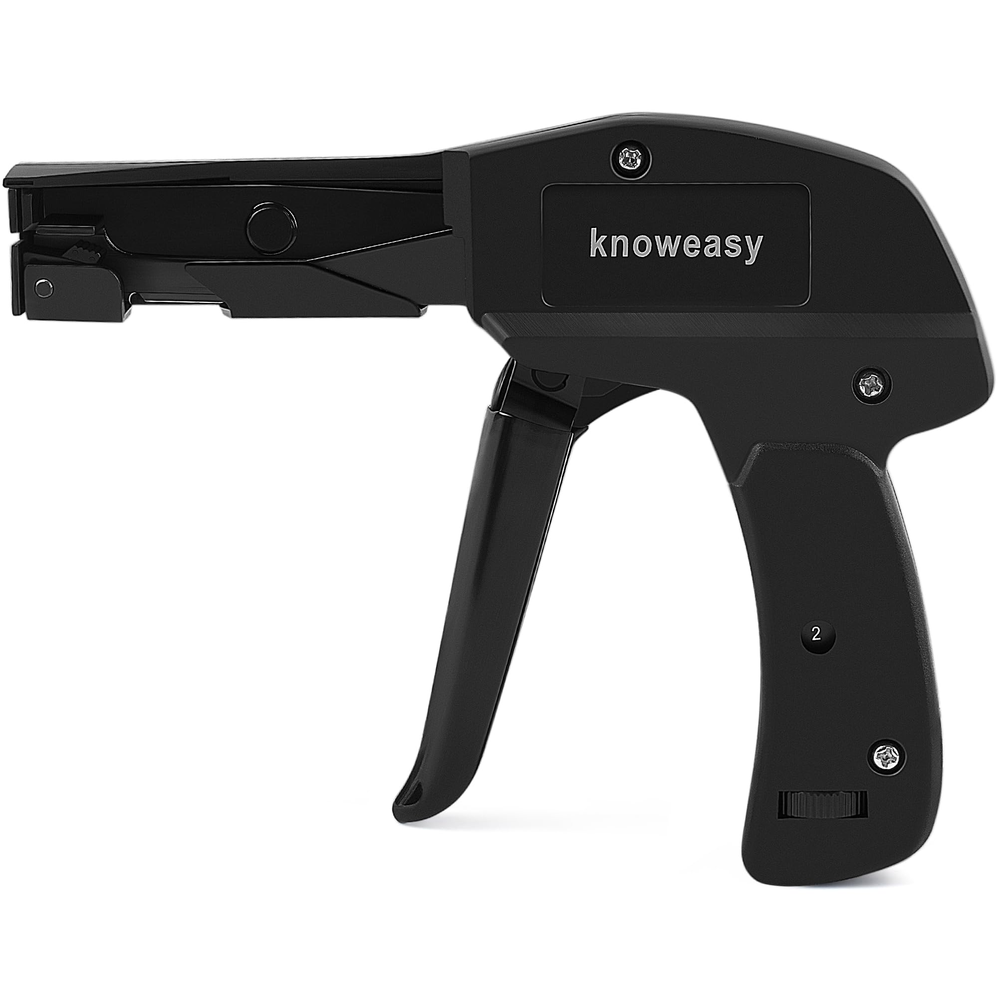 Heavy Duty Cable Tie Gun with Steel Handle - Professional Fastening & Flush Cutting Tool for Nylon Zip Ties | Essential for Electricians, Mechanics & DIY Enthusiasts | Secure Wires, Bundle Cables & Organize Workspace | Perfect for Electrical Wiring, Automotive Repairs, Home Improvement & Industrial Use | Ideal for Garage, Office, Construction Sites & Outdoor Projects | Durable Tool for Wire Management, Pipe Fixing & Home Maintenance