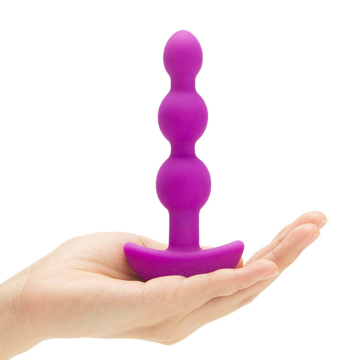 B Vibe Triplet Anal Beads - Premium Silicone Anal Pleasure Toy for Men & Women in Fuchsia | Perfect for Couples Play & Solo Exploration