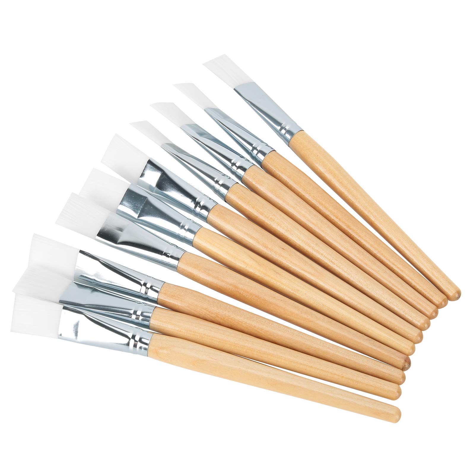Wooden Face Mask Brush - Soft Bristle Clay & Mud Applicator for DIY Skincare - Bulk Pack of 20 with Ergonomic Wooden Handle - Perfect for Spa, Facial Treatments & At-Home Beauty Routines