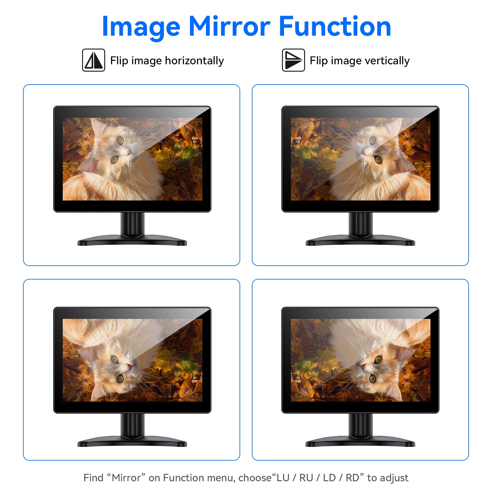 10 Inch Touchscreen Monitor - Eyoyo Portable IPS Display with HDMI VGA AV for Raspberry Pi, CCTV, DVD, PC, Laptop & POS Systems | Built-in Speakers for Home Office, Gaming & Digital Signage