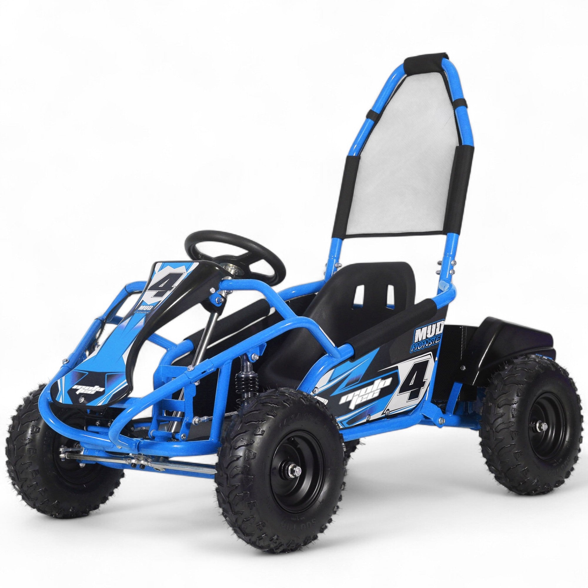 MotoTec Mud Monster Kids Electric 48V 1000W Go Kart - Off-Road Adventure Vehicle for Children's Outdoor Play & Backyard Racing