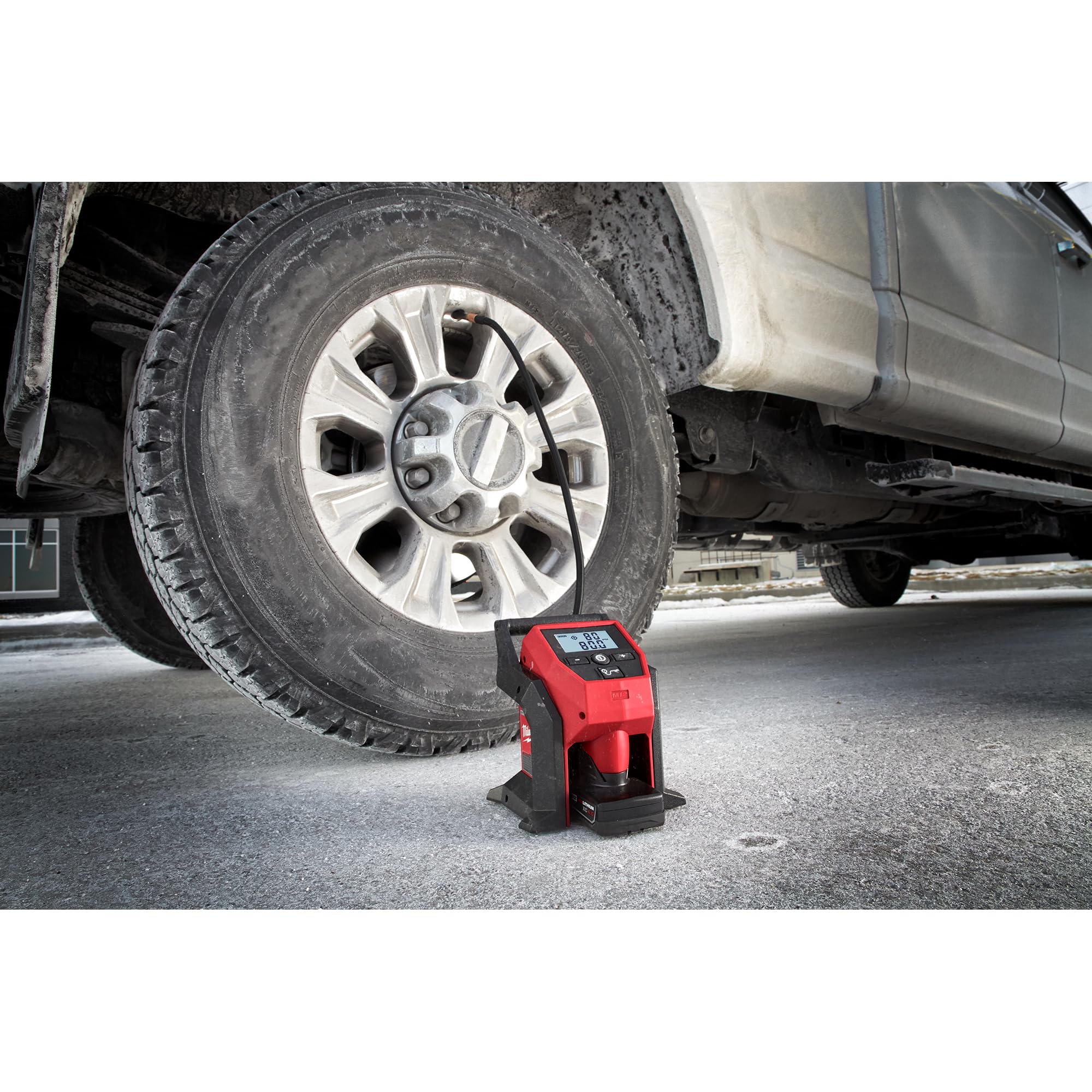 Milwaukee M12 2475-20 Compact Electric Air Inflator - Portable Tire Pump for Cars, Bikes, Sports Equipment & Outdoor Adventures