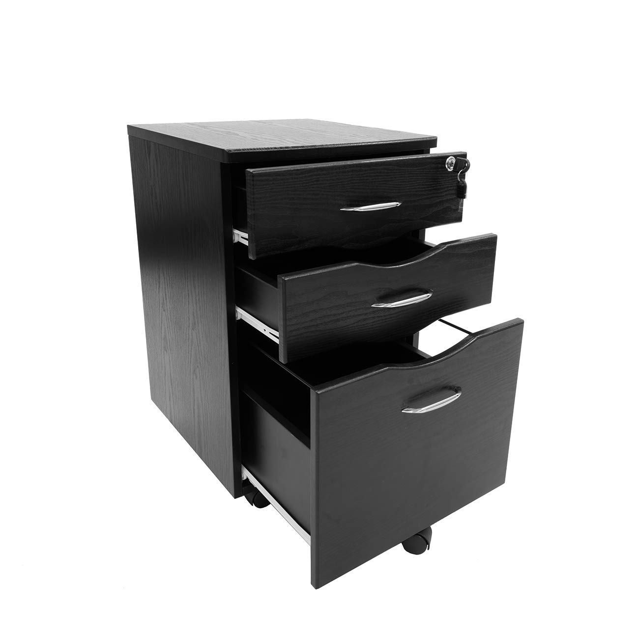 Techni Mobili Rolling Storage and File Cabinet, Espresso Finish - Mobile Office Organizer for Documents, Files, and Supplies - Perfect for Home Office, Classroom, or Workspace