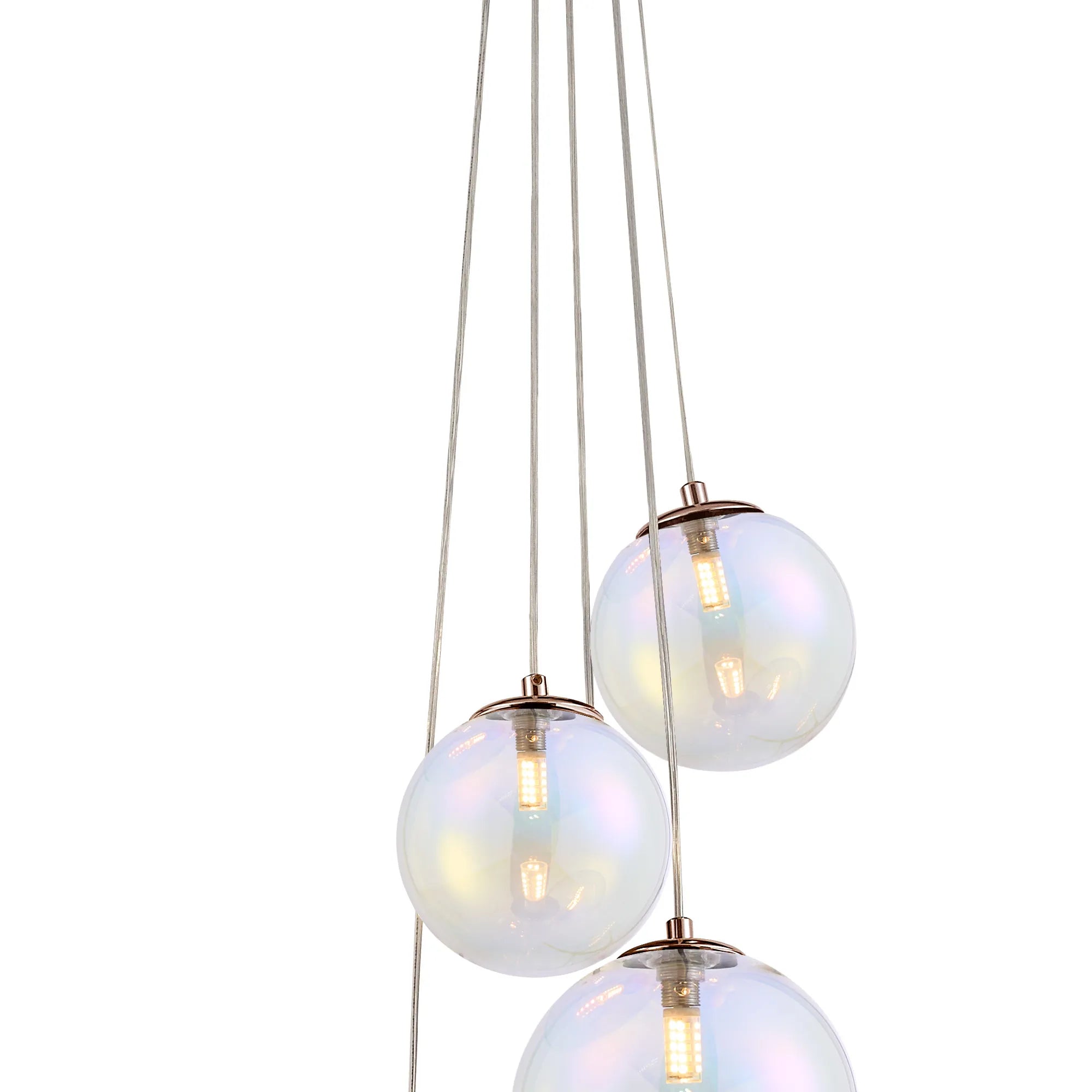 Modern Austin 5-Light Cluster Pendant with G9 Base - Elegant Ceiling Lighting for Dining Room, Kitchen Island, or Entryway