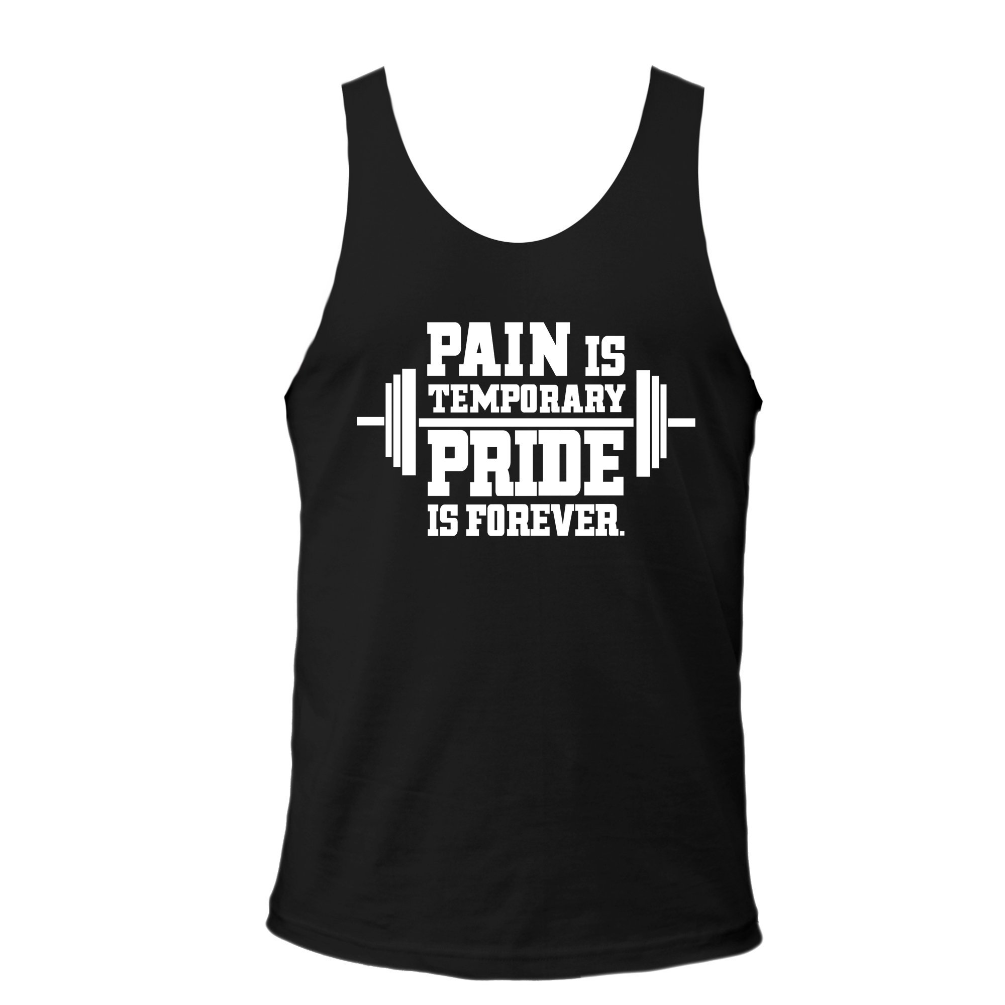 Pain Is Temporary Pride Is Forever Vest - Motivational Workout Shirt for Gym & Running - Inspirational Fitness Apparel for Men & Women
