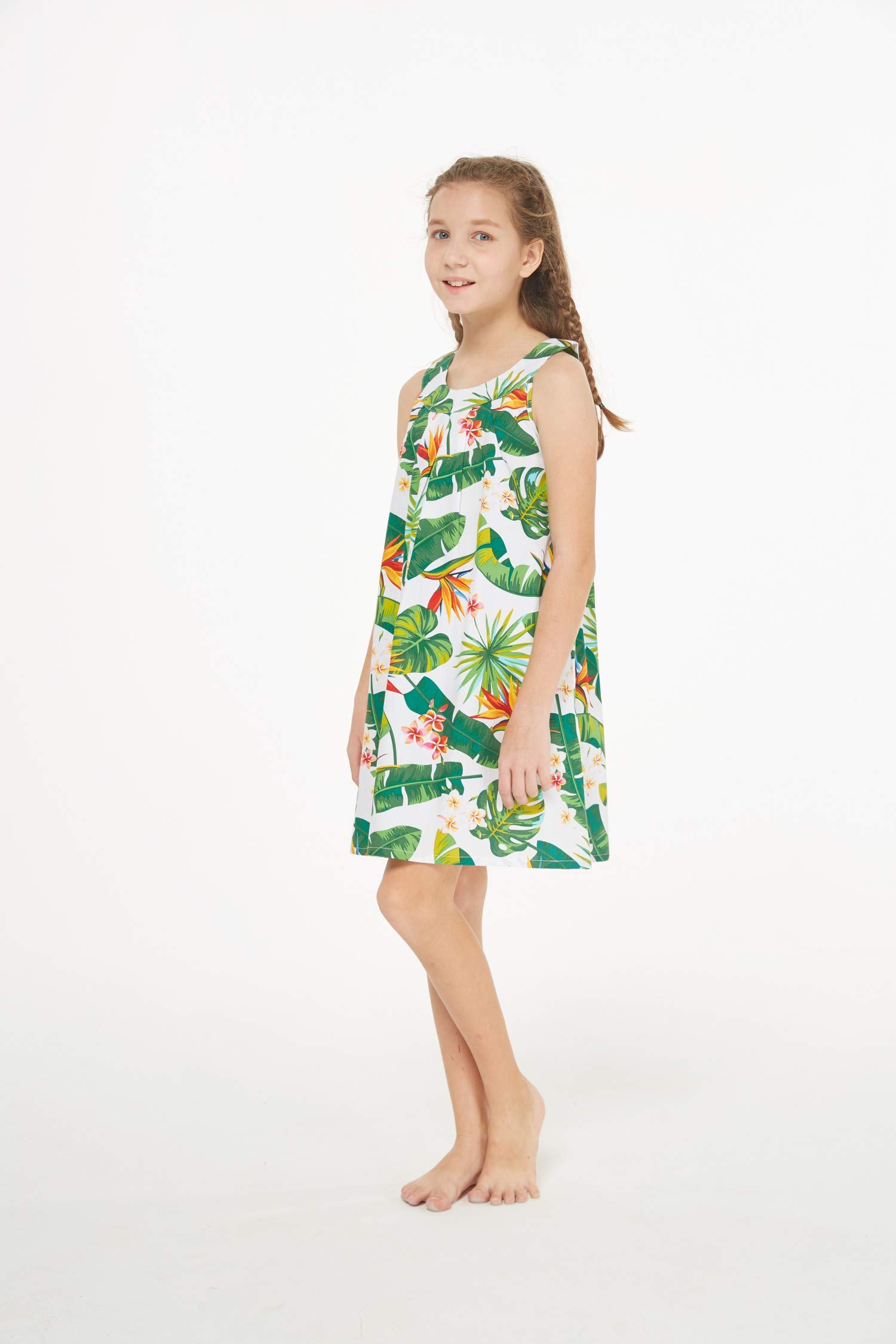 Hawaiian Luau Outfits for Family - Matching Tropical Shirts & Dresses for Men, Women, Boys & Girls with Bird of Paradise Print | Perfect for Beach Vacations, Summer Parties & Theme Events