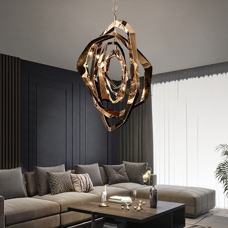 Elegant La Cage Chandelier - Modern Crystal Ceiling Light Fixture for Dining Room, Bedroom & Living Room Decor | Perfect for Home, Wedding & Luxury Interior Design