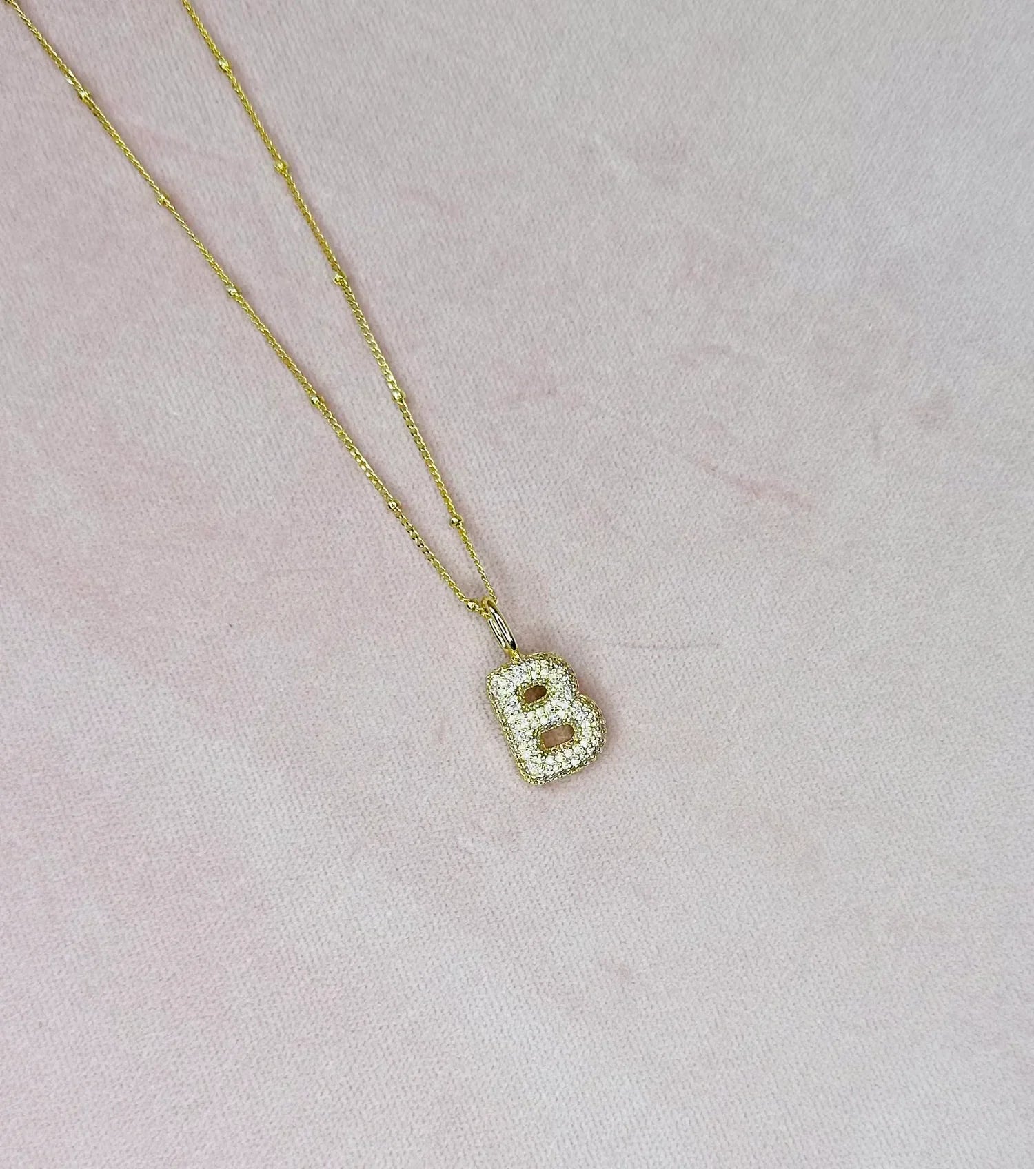 PREORDER: Personalized Bubble Letter Initial Charm - Custom Name Necklace for Women & Girls - Perfect for Birthdays, Anniversaries & Gifts