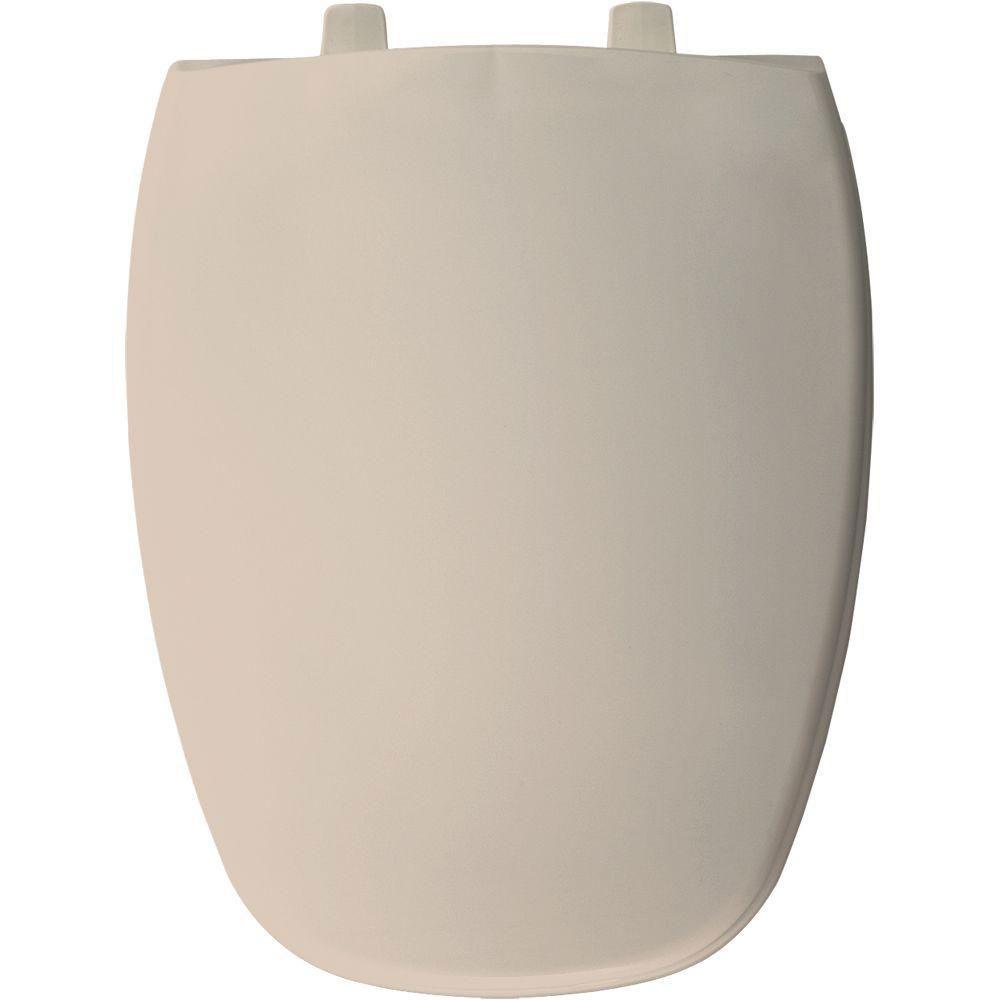 Bemis Elongated Closed Front Toilet Seat in Peach Bisque 480878 - Soft Close, Durable Bathroom Toilet Seat for Home & Commercial Use - Perfect for Modern Bathrooms, Hotels & Restrooms