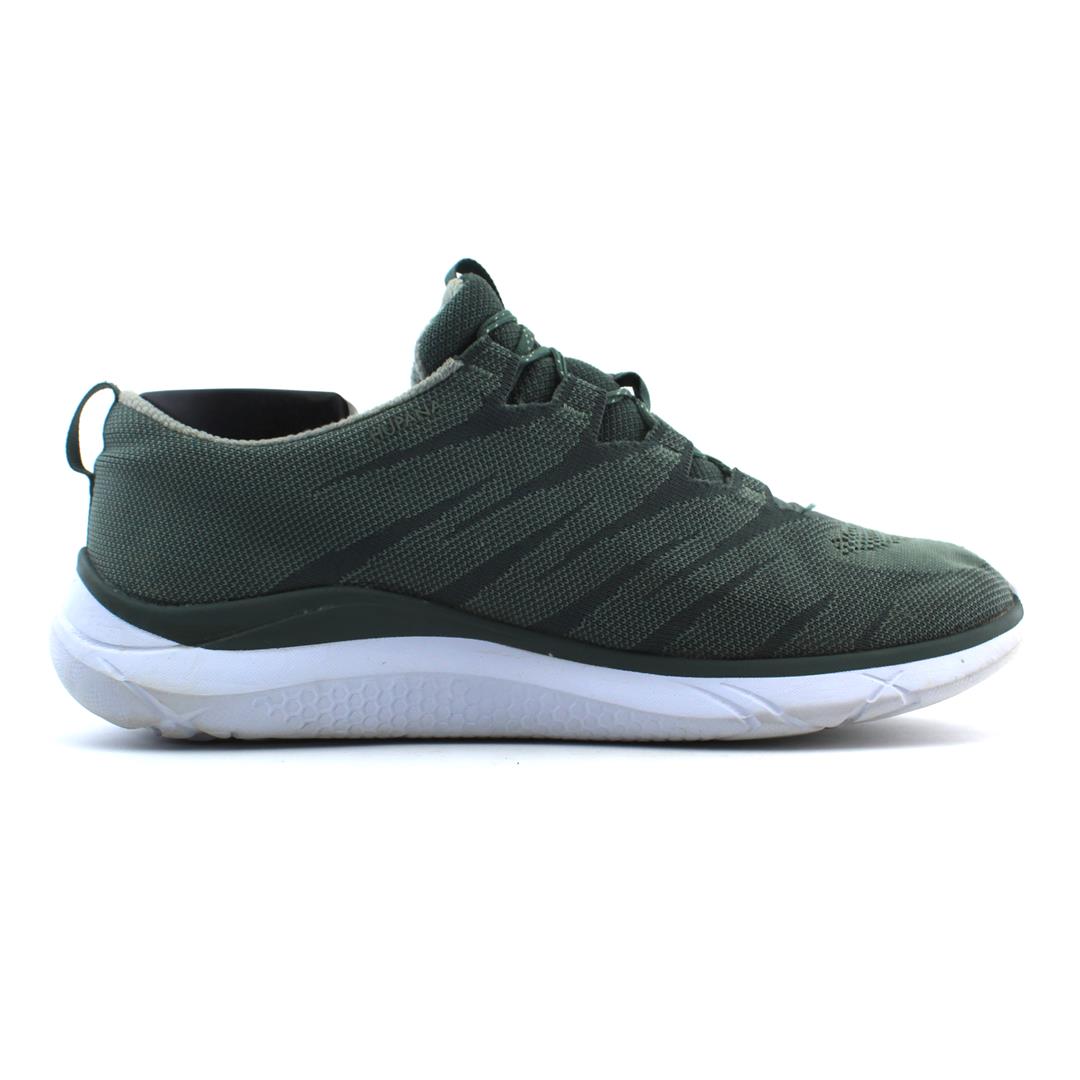 Hoka Hupana Knit Jacquard Running Shoes for Men - Silver Pine/Dark Forest - Size 12.5 D Medium - Lightweight & Breathable for Jogging, Gym & Daily Wear