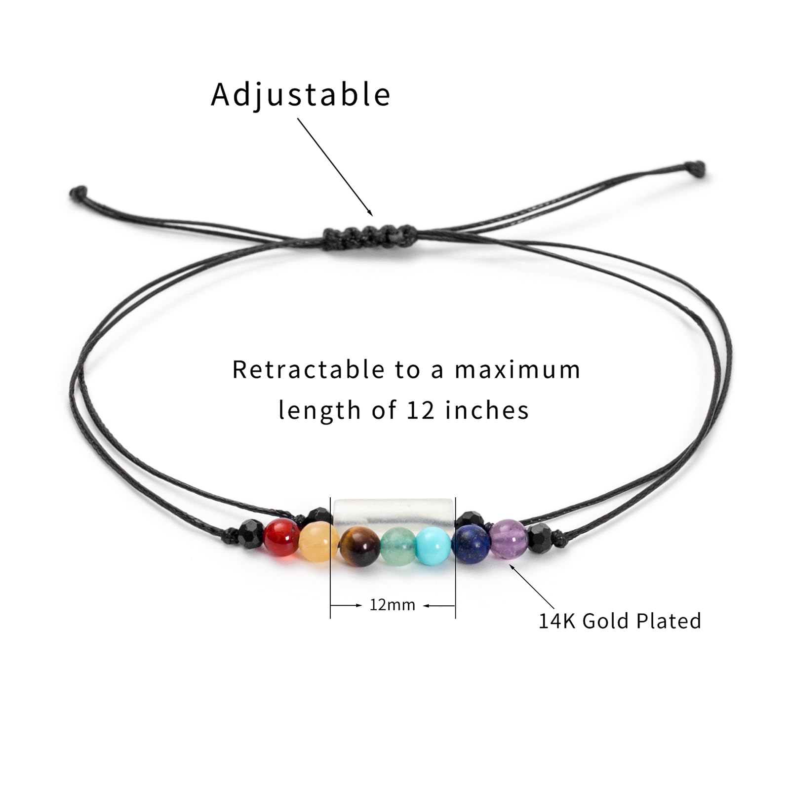 Black Obsidian Protection Bracelet for Women - Energy & Empath Healing, Anxiety & Stress Relief, Luck & Wish Bracelet - Reiki Gift for Spiritual Wellness & Daily Wear