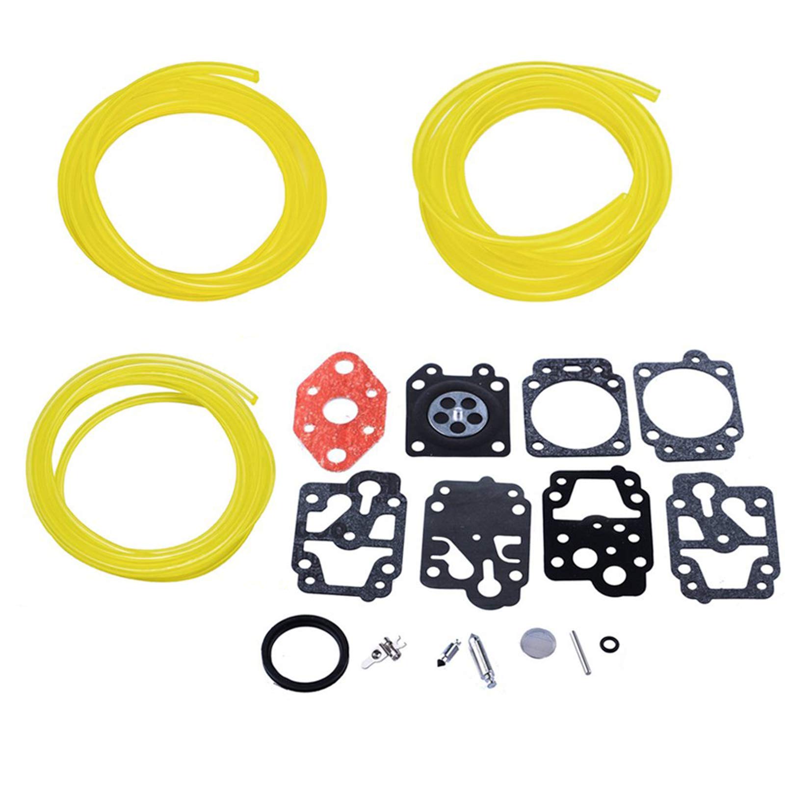 HIFROM Carburetor Repair Kit with Gasket, Diaphragm & 4 Feet Fuel Line - Compatible with Walbro K20-WYL, Honda GX22 GX31, Echo GT1100 GT2101, Trimmer WYL-240-1 WYL-242-1 - Perfect for Small Engine Maintenance & Lawn Equipment Repair