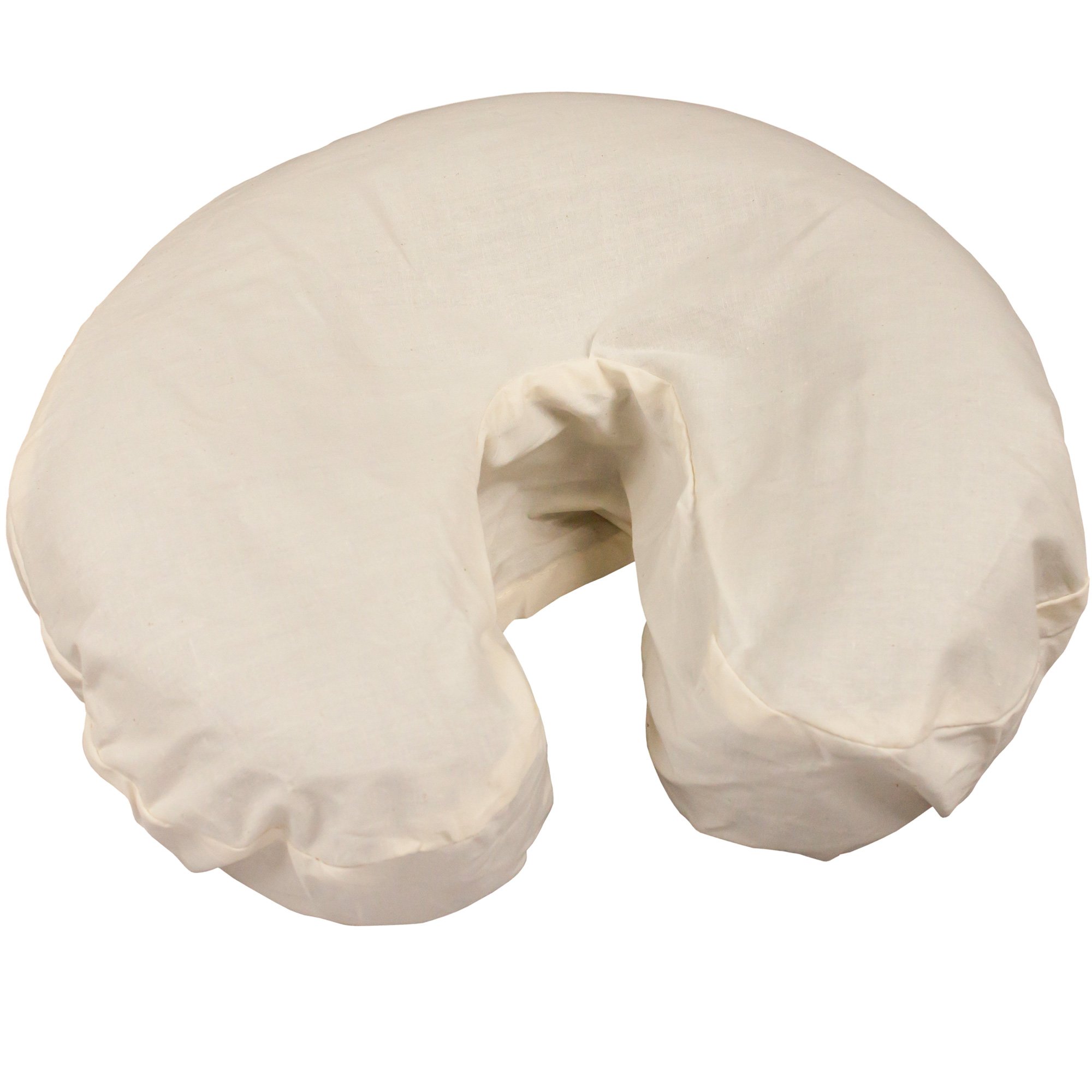 Natural Poly Cotton Massage Face Cradle Covers (50 Pack) - Soft, Breathable & Latex-Free Fabric for Spa, Salon & Massage Therapy - Fits All Standard Massage Tables - Ideal for Professional Use & Frequent Washing