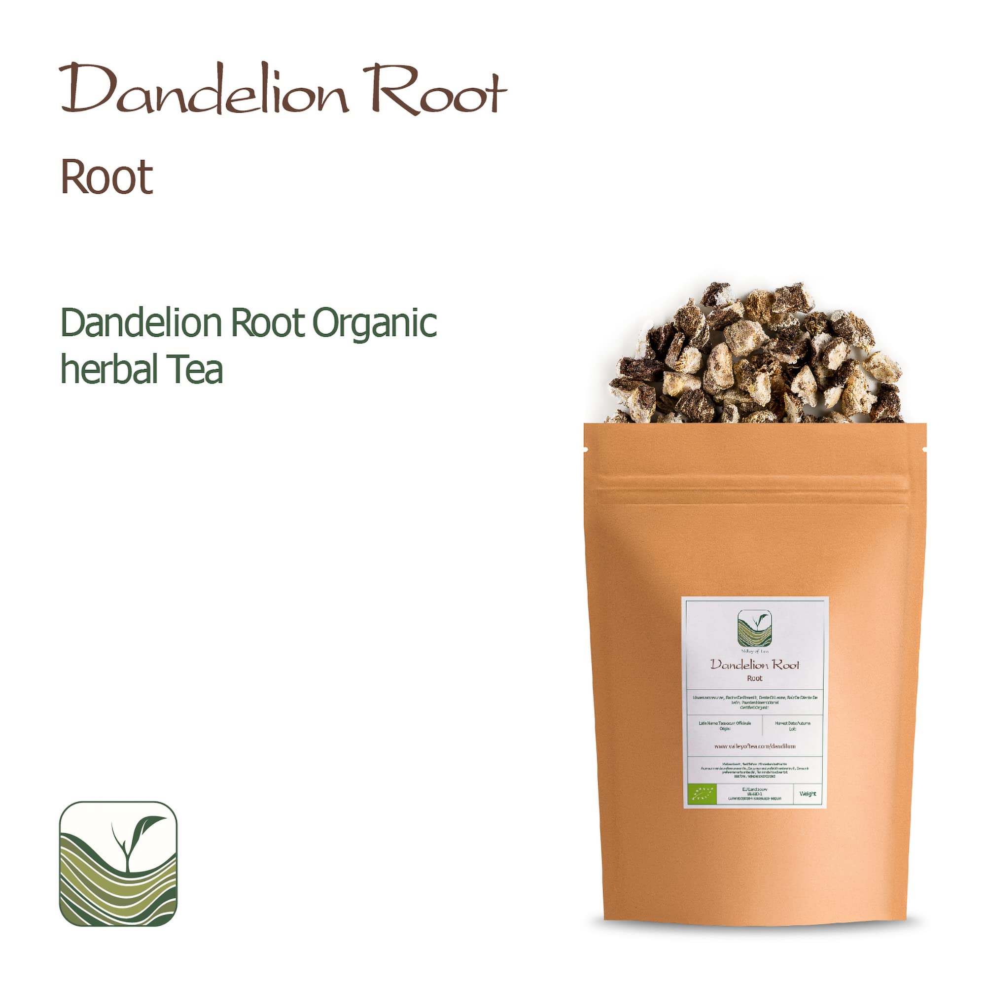 Organic Dandelion Root Tea - Taraxacum Officinale Herbal Tea for Detox & Digestion | Natural Liver Cleanse & Wellness Support | Perfect for Morning Rituals & Relaxation