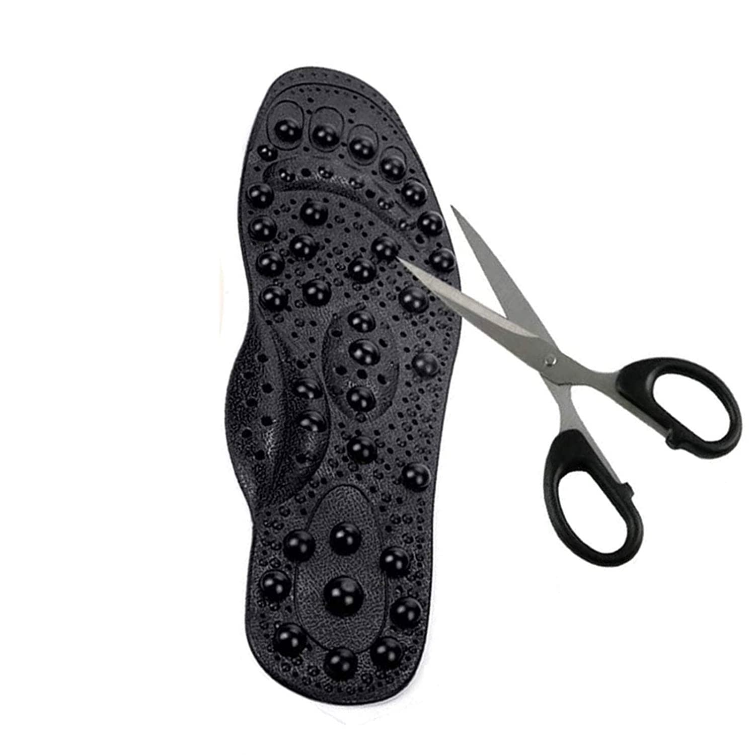 Massaging Orthotic Insoles with Acupressure & Magnetic Therapy - Pain Relief Shoe Insoles for Men & Women, Washable & Customizable Reflexology Foot Pads - Ideal for Running, Walking, and All-Day Comfort