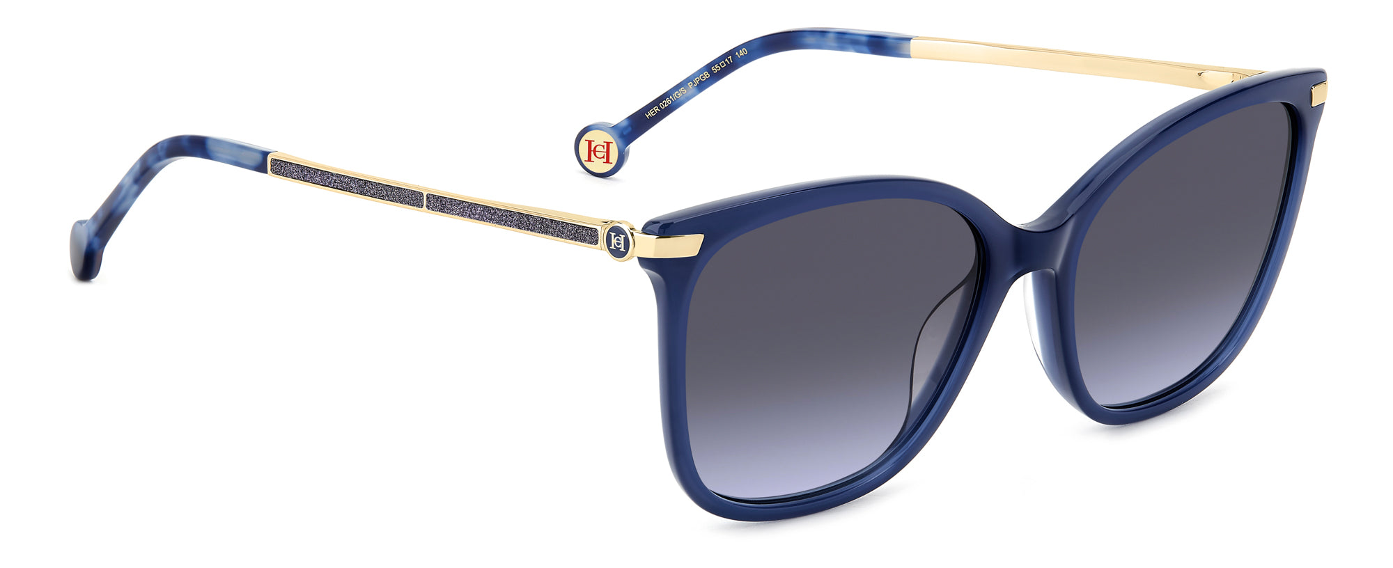Carolina Herrera HER 0261/G/S Women's Luxury Sunglasses - UV Protection & Polarized Lenses for Driving, Beach & Outdoor Activities