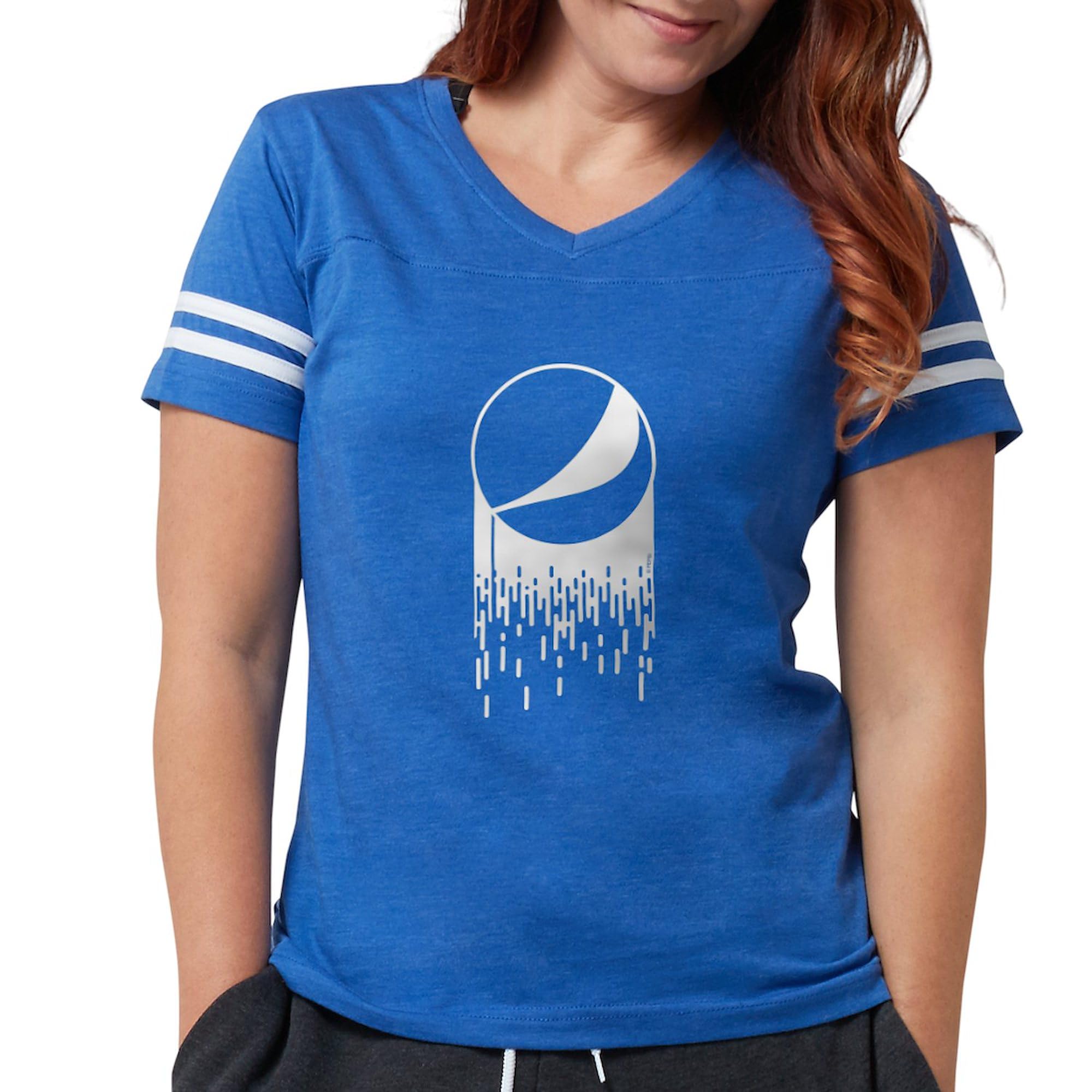 Pepsi Varsity Drip Women's Football T-Shirt - Stylish Vintage Soda Pop Graphic Tee for Game Day, Casual Wear & Fan Apparel