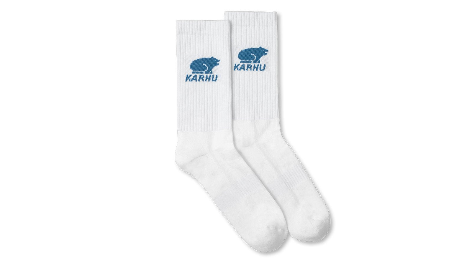 Classic Logo Socks - Bright White / Avio - Comfortable Casual & Athletic Wear for Men & Women - Perfect for Gym, Running, and Everyday Outfits