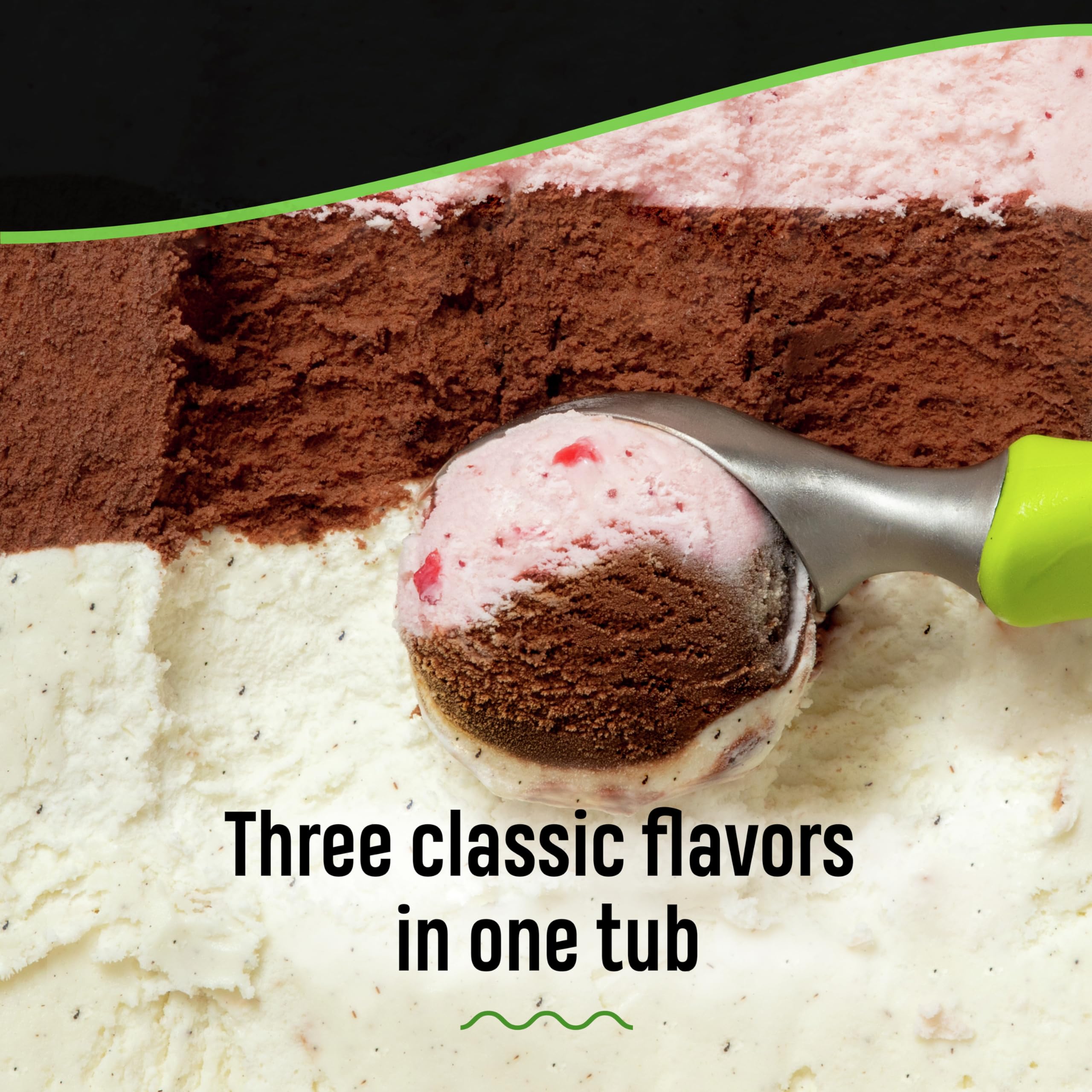 Breyers Original Ice Cream - Vanilla, Chocolate & Strawberry Flavors - 1.4L Tub - Made with 100% Grade A Milk & Cream - Perfect for Desserts, Parties & Family Treats