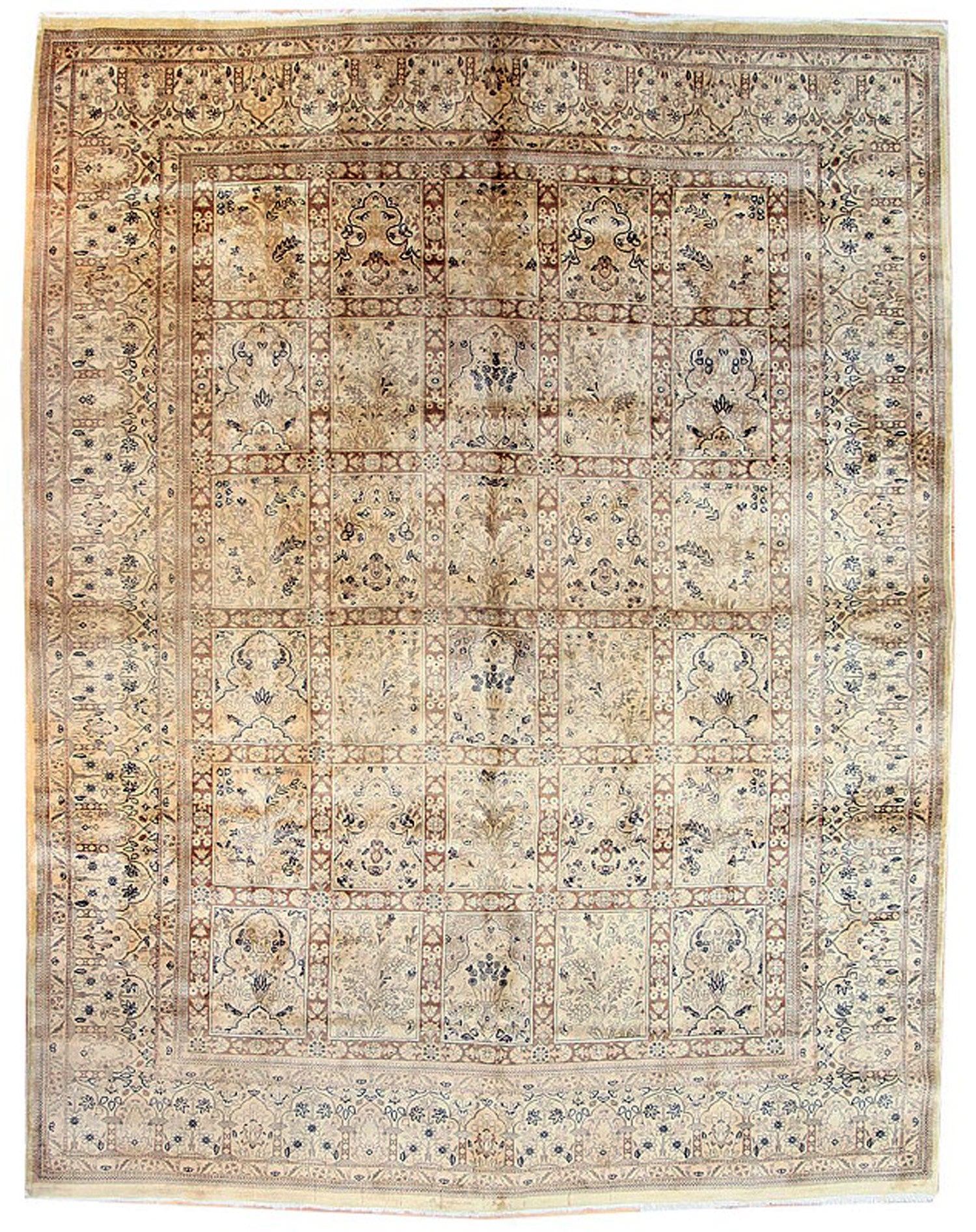 Antique Tabriz Handwoven Traditional Persian Rug - JF4100 | Perfect for Living Room, Bedroom & Home Decor