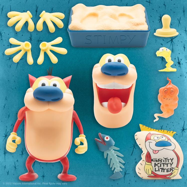The Ren & Stimpy Show ULTIMATES! Stimpy Action Figure - Collectible Cartoon Character Toy for Fans & Nostalgic Gift for 90s Animation Lovers