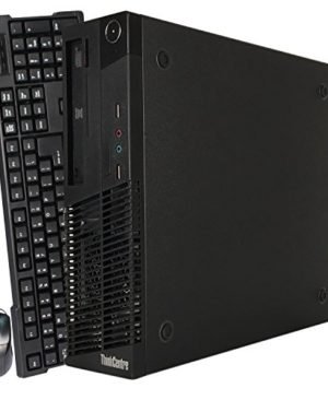 Renewed Lenovo ThinkCentre M91 SFF Desktop PC - Intel Core i7-2600, 8GB RAM, 2TB HDD, WiFi, DVD-RW, Dual VGA Monitor Support, Windows 10 Pro | Compact Business Computer for Office Work & Home Use