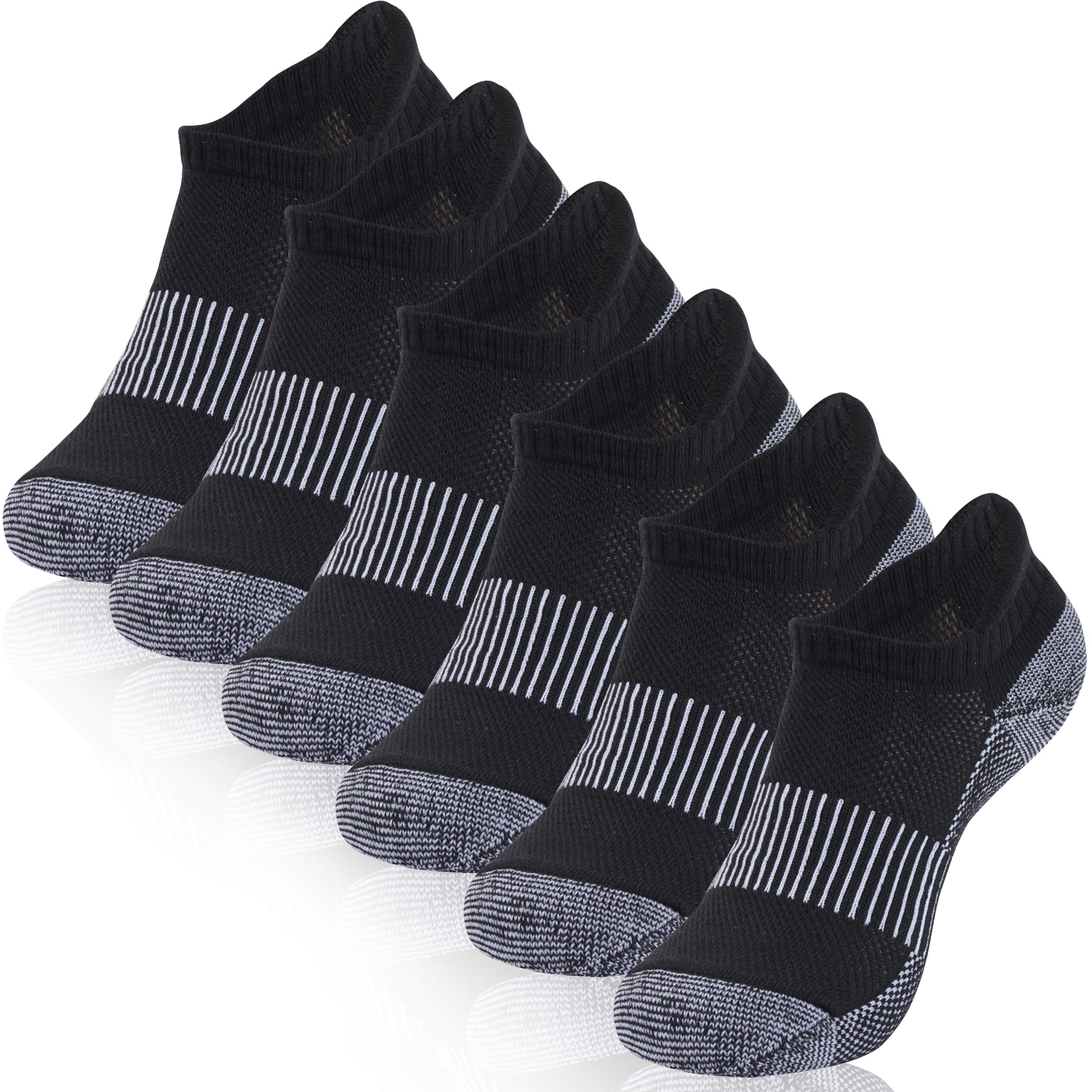 **Hissox Copper Infused Running Socks - Unisex Moisture Wicking, Odor Control & Cushioned Ankle Crew Socks for Hiking, Trekking & Sports - Perfect for Gym, Trail Running & Outdoor Adventures**