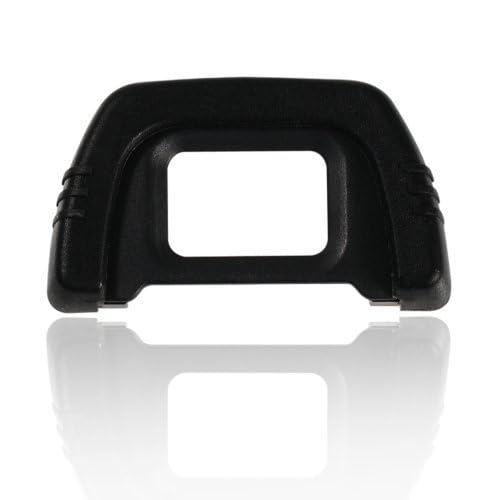 Foto&Tech Replacement Rubber DK-21 Eyecup Compatible with Nikon D750, D7000, D600, D300, D80, D90, D200, D40 DSLR Cameras (2 Pack, Black) - Perfect for Outdoor Photography, Studio Shoots & Travel Accessories