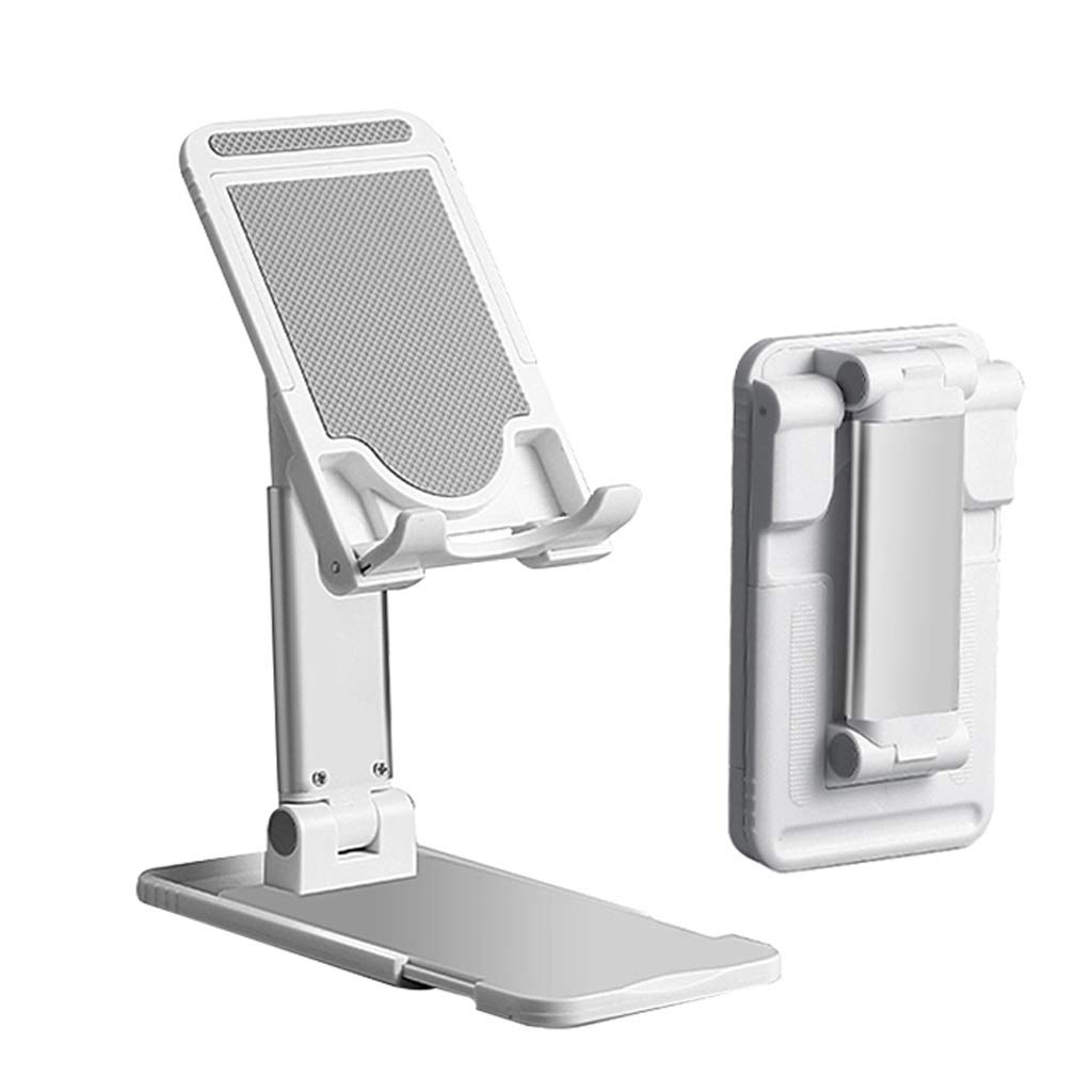Adjustable Universal Phone Stand for Desk - TWDYC Desktop Tablet Holder with 360° Rotation, Compatible with All Smartphones (Black) - Perfect for Home Office, Video Calls, and Hands-Free Viewing