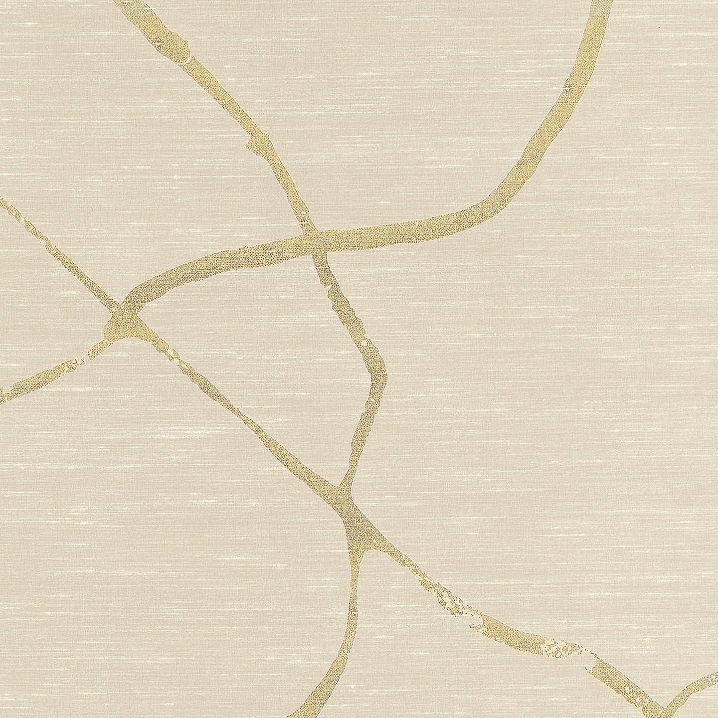 Phillip Jeffries Gilded Ivory Curves Wallpaper - Luxury Metallic Textured Wall Covering for Living Room, Bedroom & Dining Room Decor