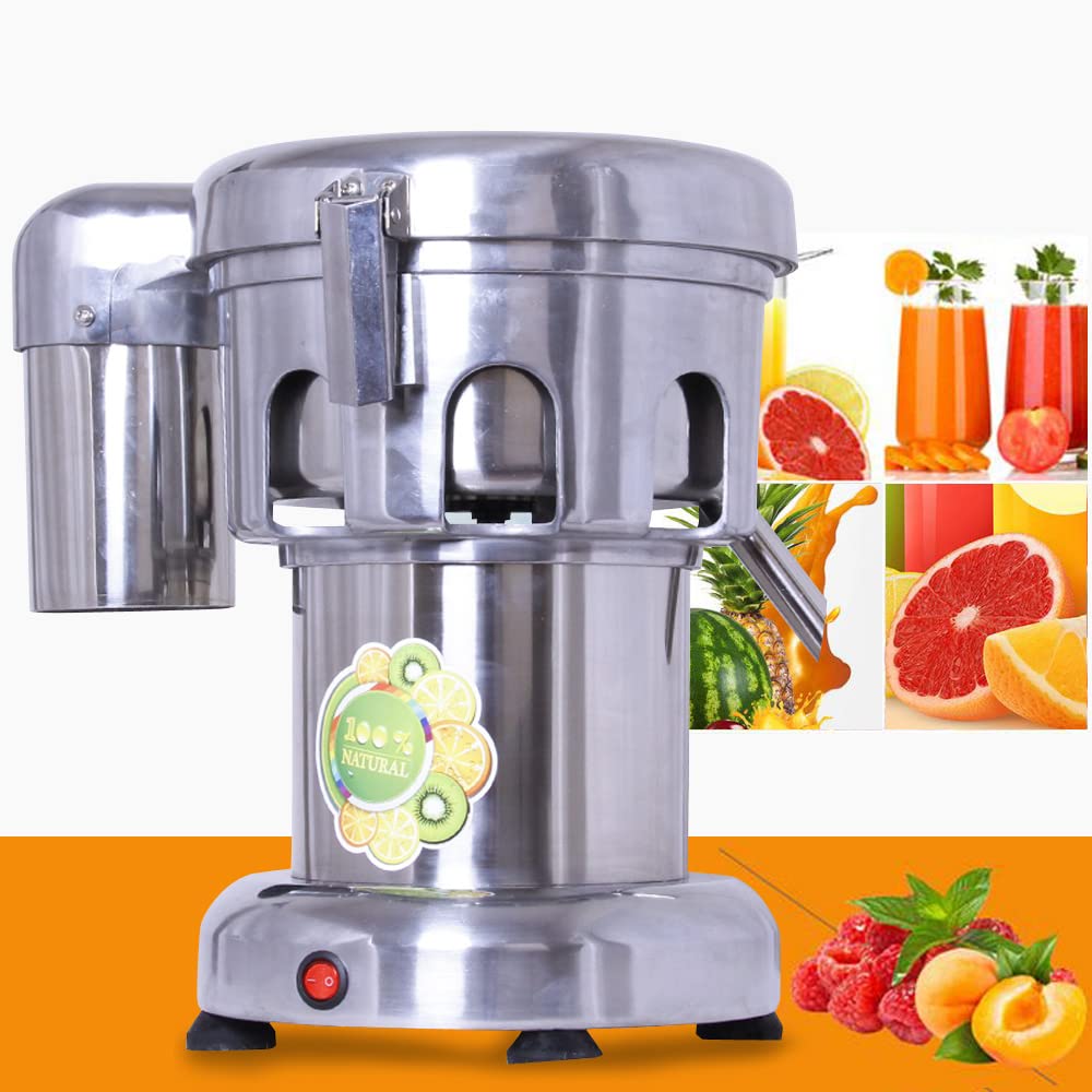 Commercial Heavy Duty Stainless Steel Juice Extractor Machine for Fruits & Vegetables - High Performance Fruit Juicer for Restaurants, Juice Bars, and Home Use