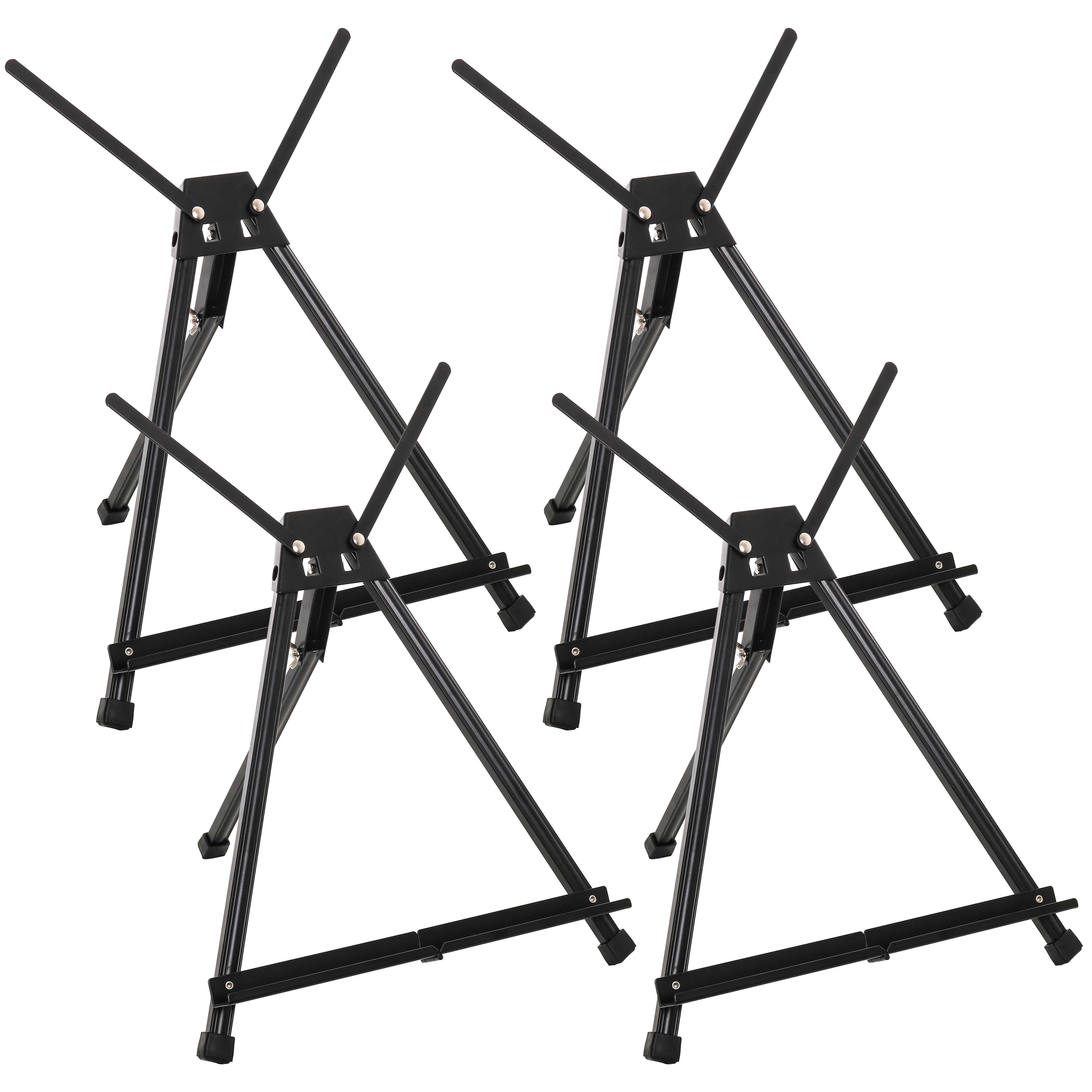 Adjustable Metal Tabletop Easel Stand for Painting - 15 to 21 Inch Portable Art Easel (4 Pack) - Perfect for Canvas, Whiteboard, Poster, Sign & Drawing Display - Ideal for Artists, Classrooms & Office Presentations