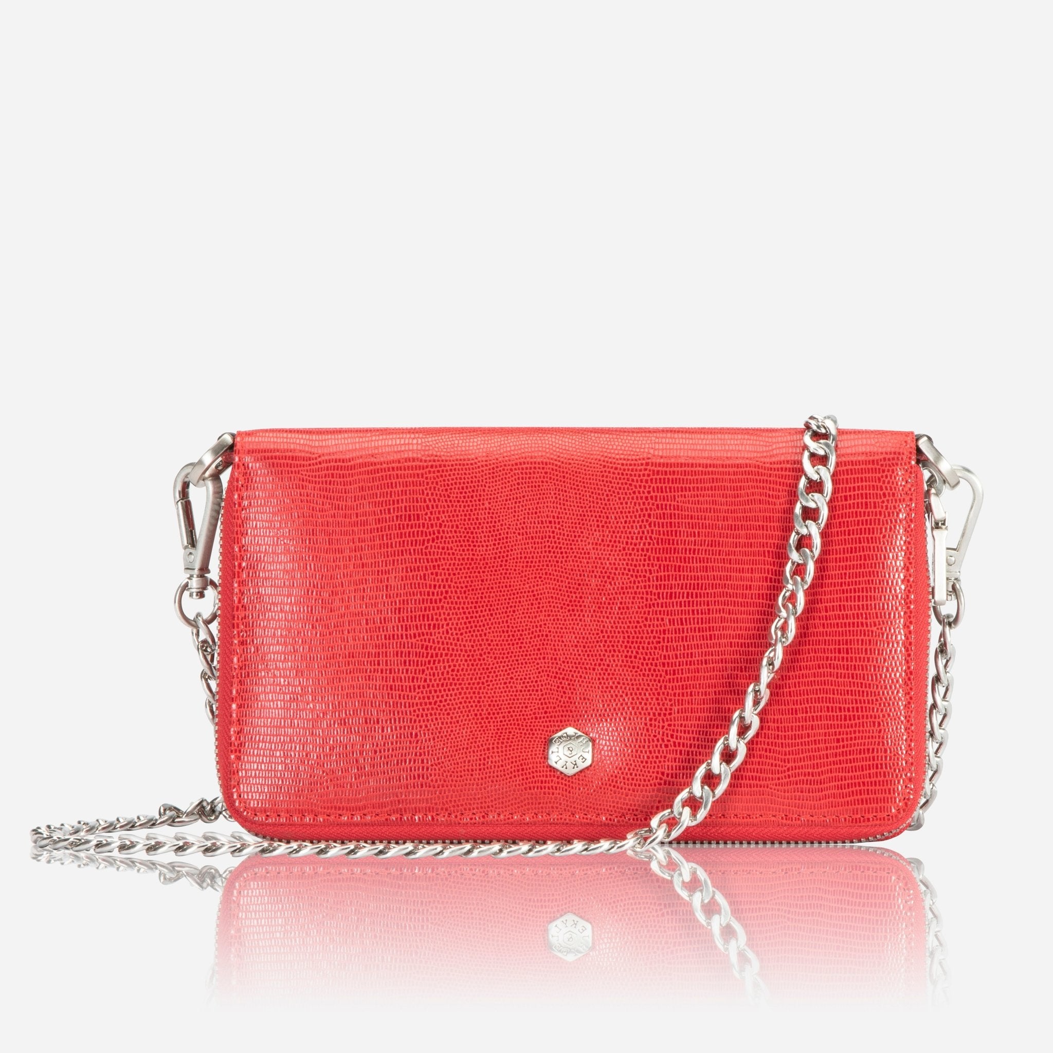 Jekyll & Hide Paris Chain Purse for Women - Elegant Cherry Red Crossbody Handbag | Perfect for Evening Parties, Date Nights & Special Occasions