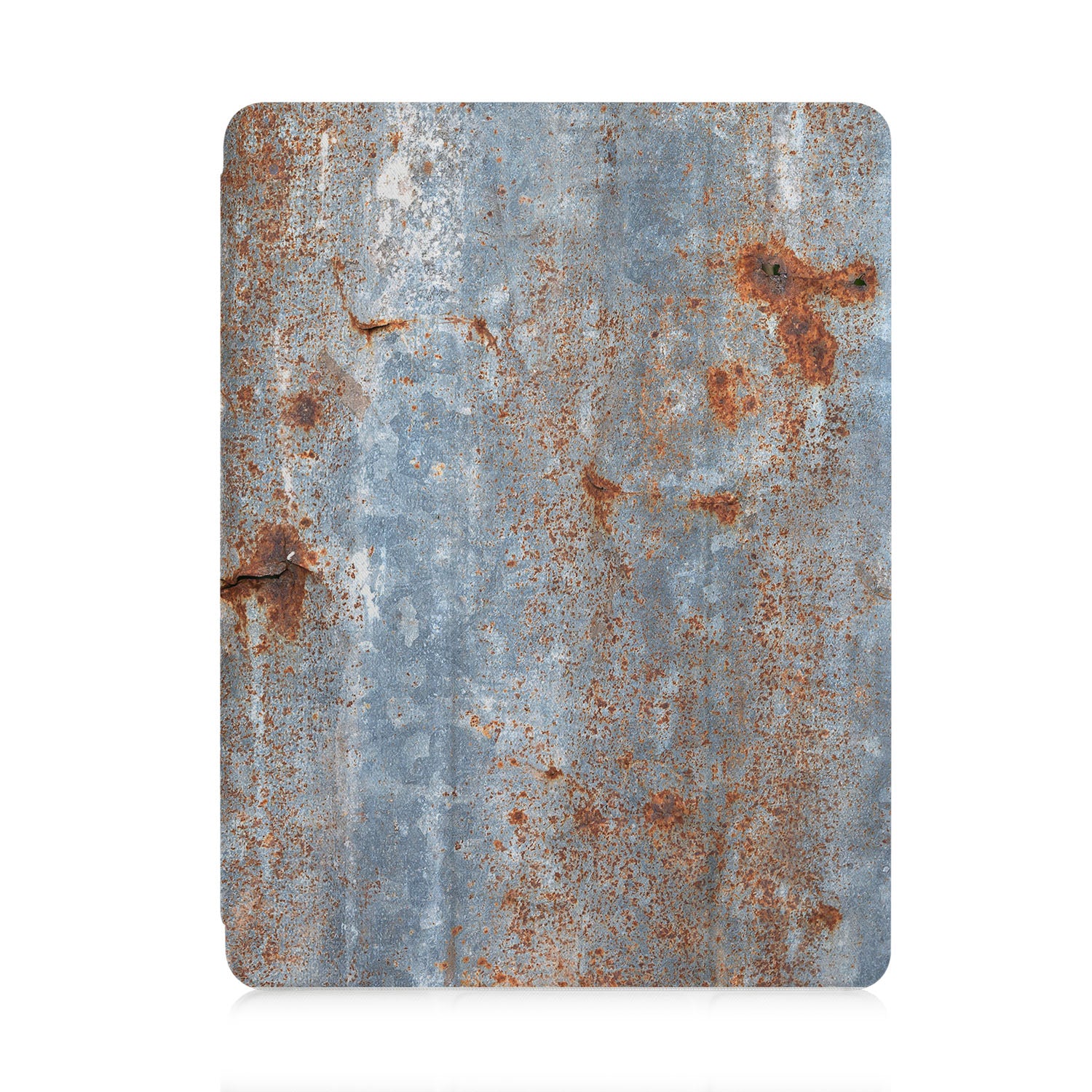 Premium iPad Trifold Case with Rusted Metal Finish - Slim Protective Cover for iPad Air/Pro (6th/5th/4th/3rd Gen) - Perfect for Work, Travel & Everyday Use