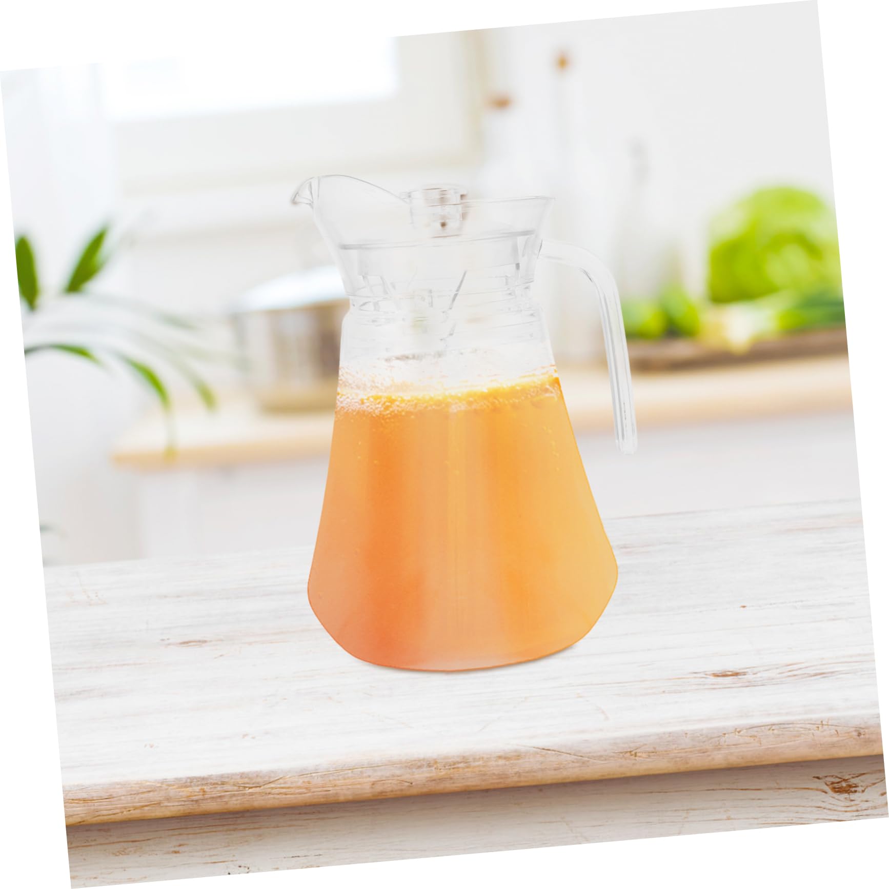 Premium Glass Juice Pitcher with Lid - 64oz Cold Water Beverage Dispenser for Iced Tea, Lemonade & Infused Water - Perfect for Refrigerator, Parties & Outdoor Gatherings