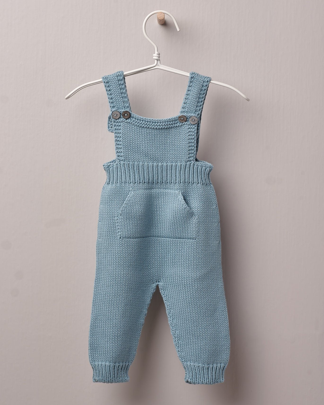 Leo Knitted Dungarees - Soft Stretchy Baby Overalls for Boys & Girls | Comfortable Playtime & Nursery Outfit | Perfect for Crawling, Playdates & Photo Shoots