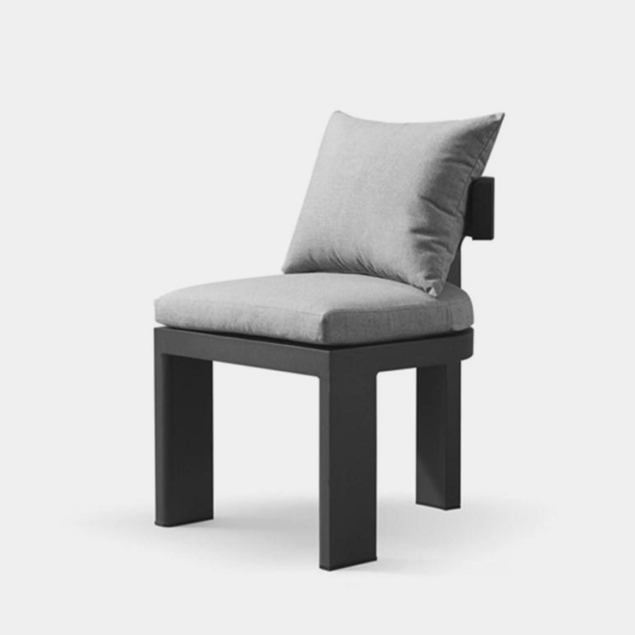 Victoria Aluminum Armless Dining Chair - Modern Outdoor/Indoor Dining Chair for Patio, Restaurant, and Kitchen - Lightweight & Durable Metal Chair