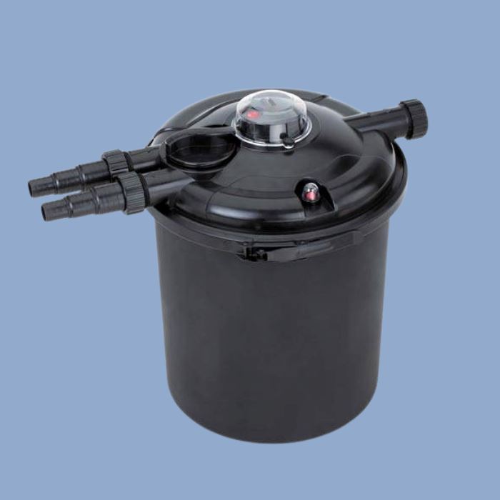 EasyPro EC2600U Eco Clear Pressurized Pond Filter 2600 GPH with 18W UV Sterilizer - Ideal for Koi Ponds, Water Gardens & Outdoor Fountains