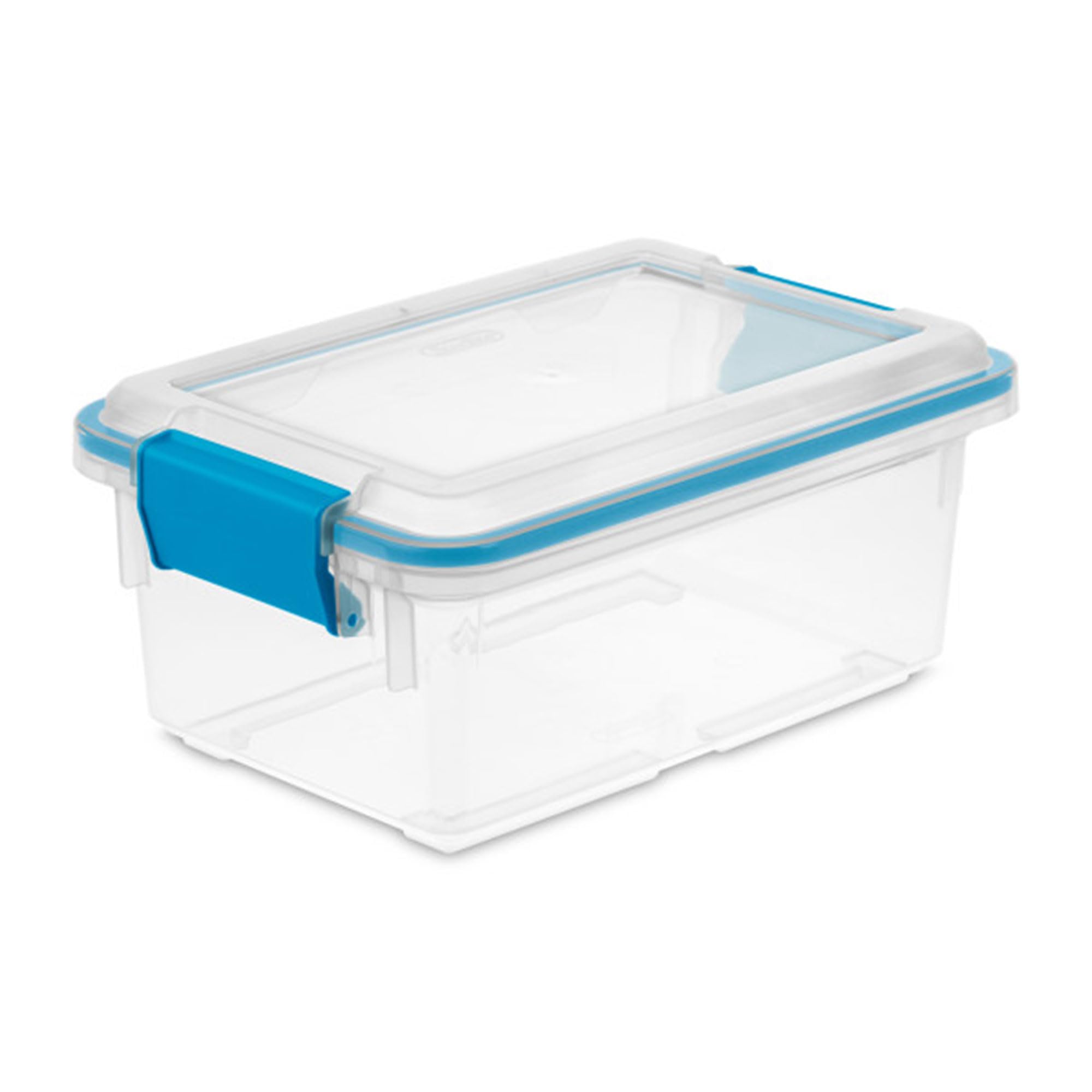 Sterilite 24-Pack Airtight Plastic Storage Bins with Locking Lids - 7.5 Quart Clear Weatherproof Containers for Food, Clothes & Home Organization - Perfect for Pantry, Garage & Moving Storage