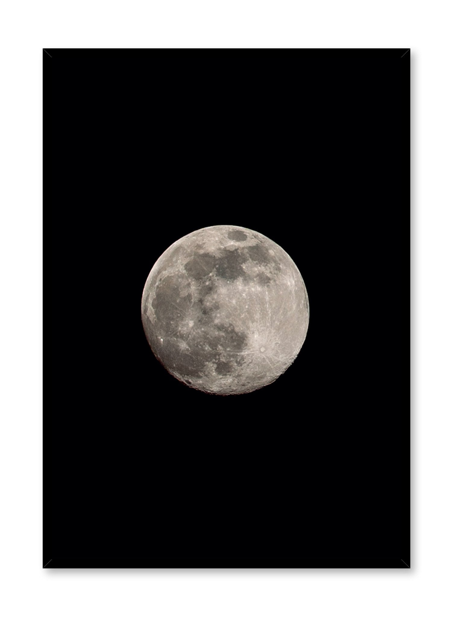 Luna Poster - Vintage Moon Phase Wall Art Print - Perfect for Home Decor, Bedroom, Living Room & Office