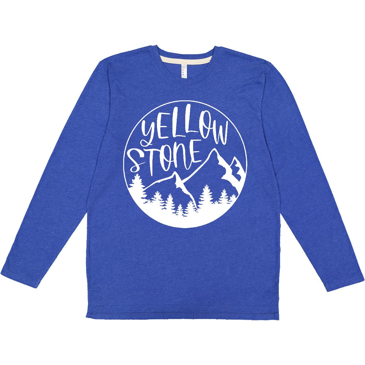 Yellowstone National Park Mountains Graphic Long Sleeve T-Shirt for Men & Women - Perfect for Hiking, Camping & Outdoor Adventures
