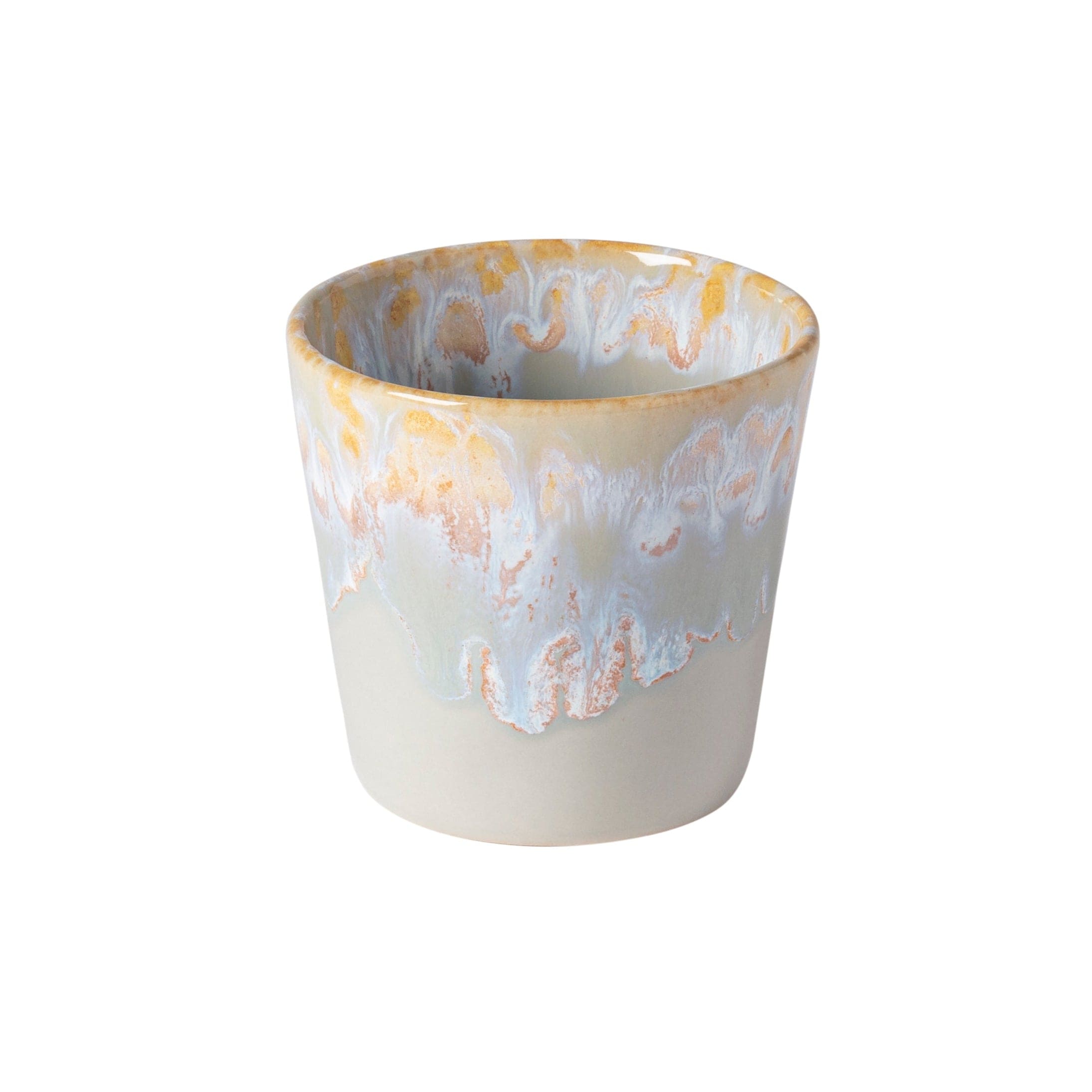 Casafina Grepresso Handmade Fine Stoneware Lungo Cup - Premium Grey Coffee Cup for Espresso & Cappuccino - Perfect for Home, Office & Cafe Use